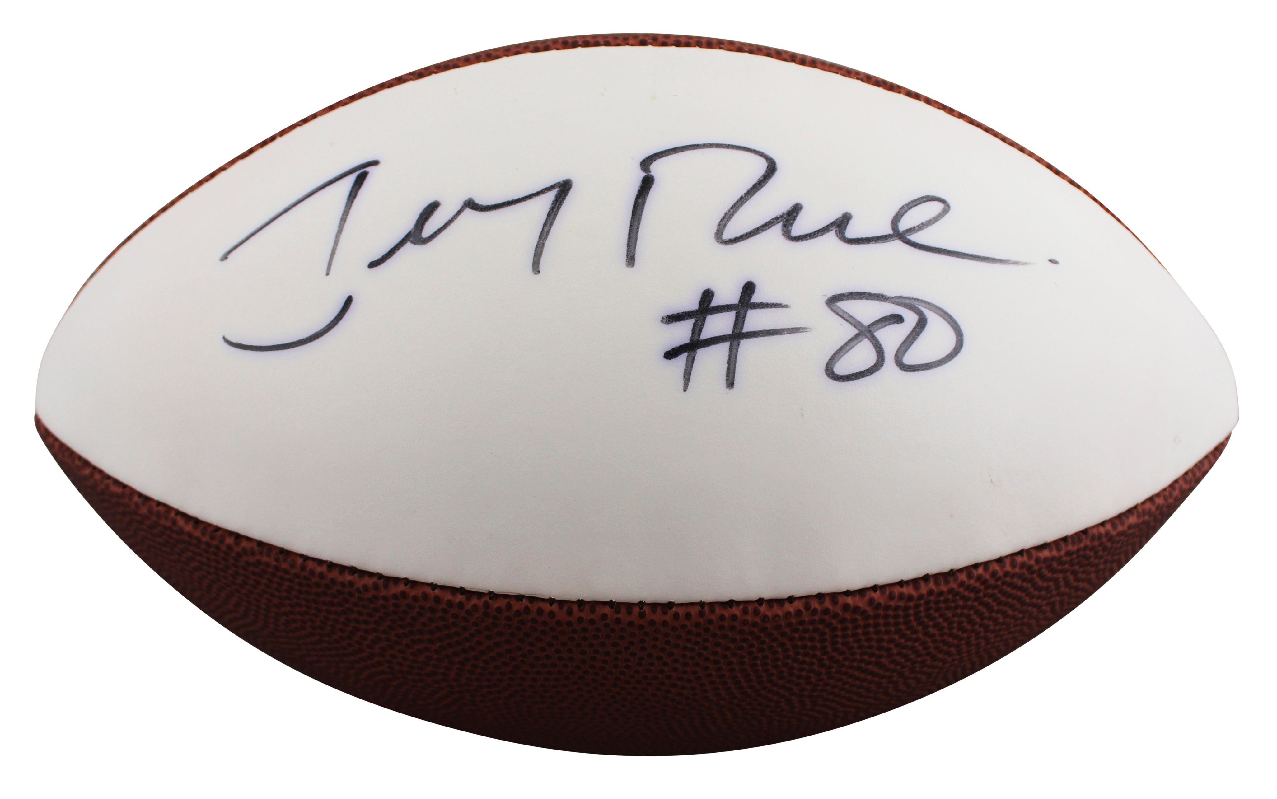 49ers Jerry Rice Signed Wilson Official White Panel Nfl Football BAS #BV70233