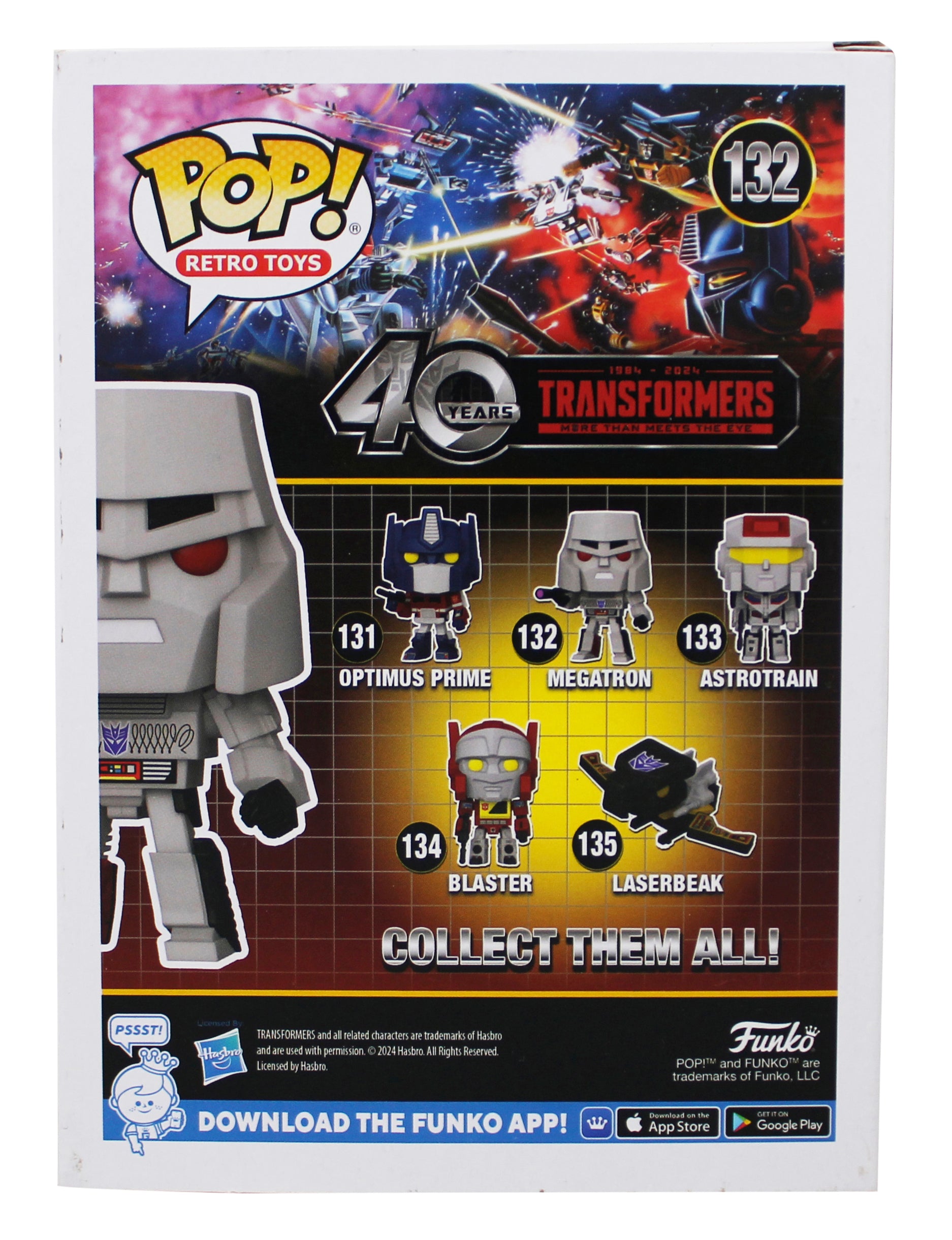 Michael Bay Transformers Signed Megatron #132 Funko Pop Figure BAS #BT57783