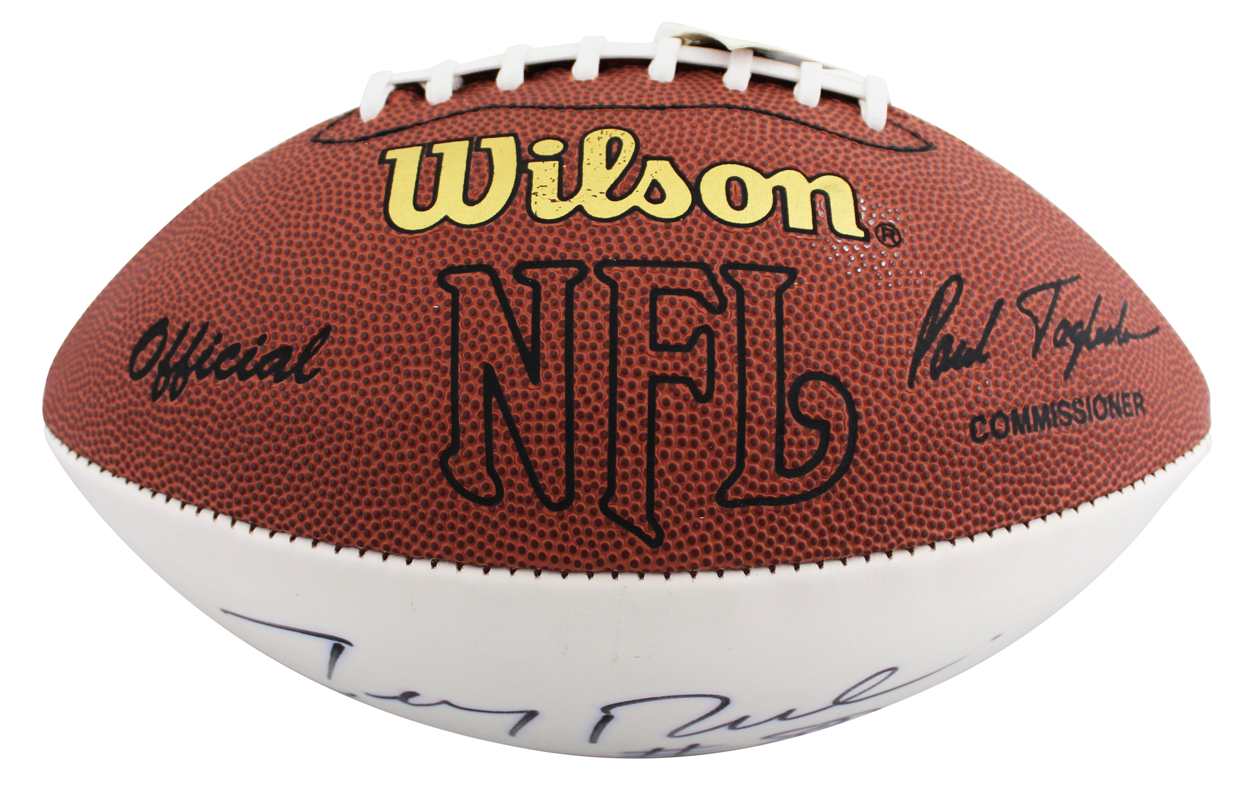 49ers Jerry Rice Signed Wilson Official White Panel Nfl Football BAS #BV70233