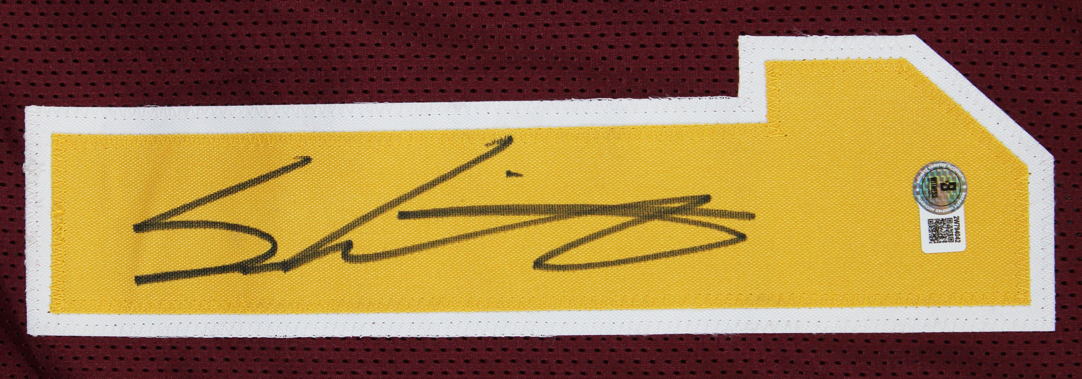Arizona State Sam Leavitt Authentic Signed Maroon Pro Style Jersey BAS Witnessed