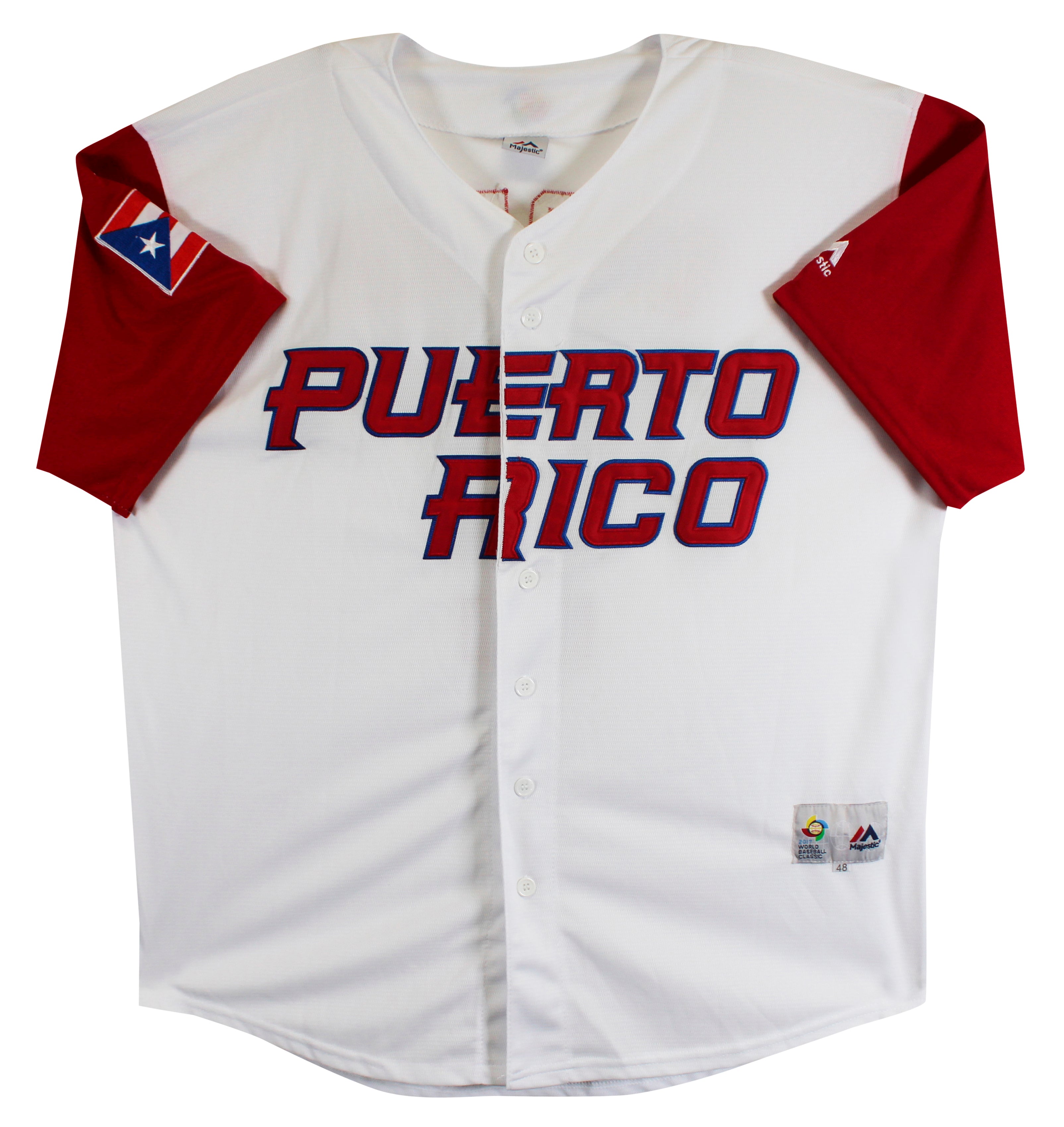 Carlos Correa Signed White Majestic Puerto Rico 2017 WBC Jersey JSA #R61969