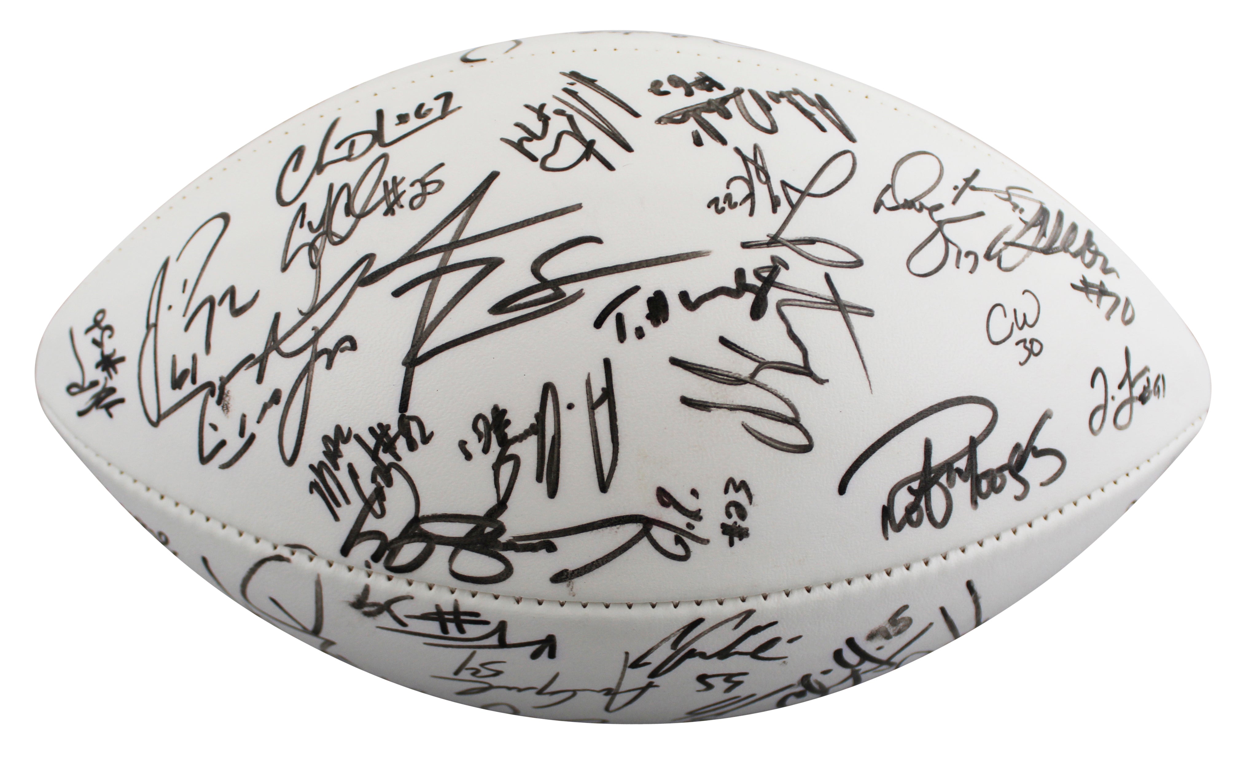 1999 Cardinals (50) Tillman, Plummer, Wadsworth Signed Official Nfl Football BAS