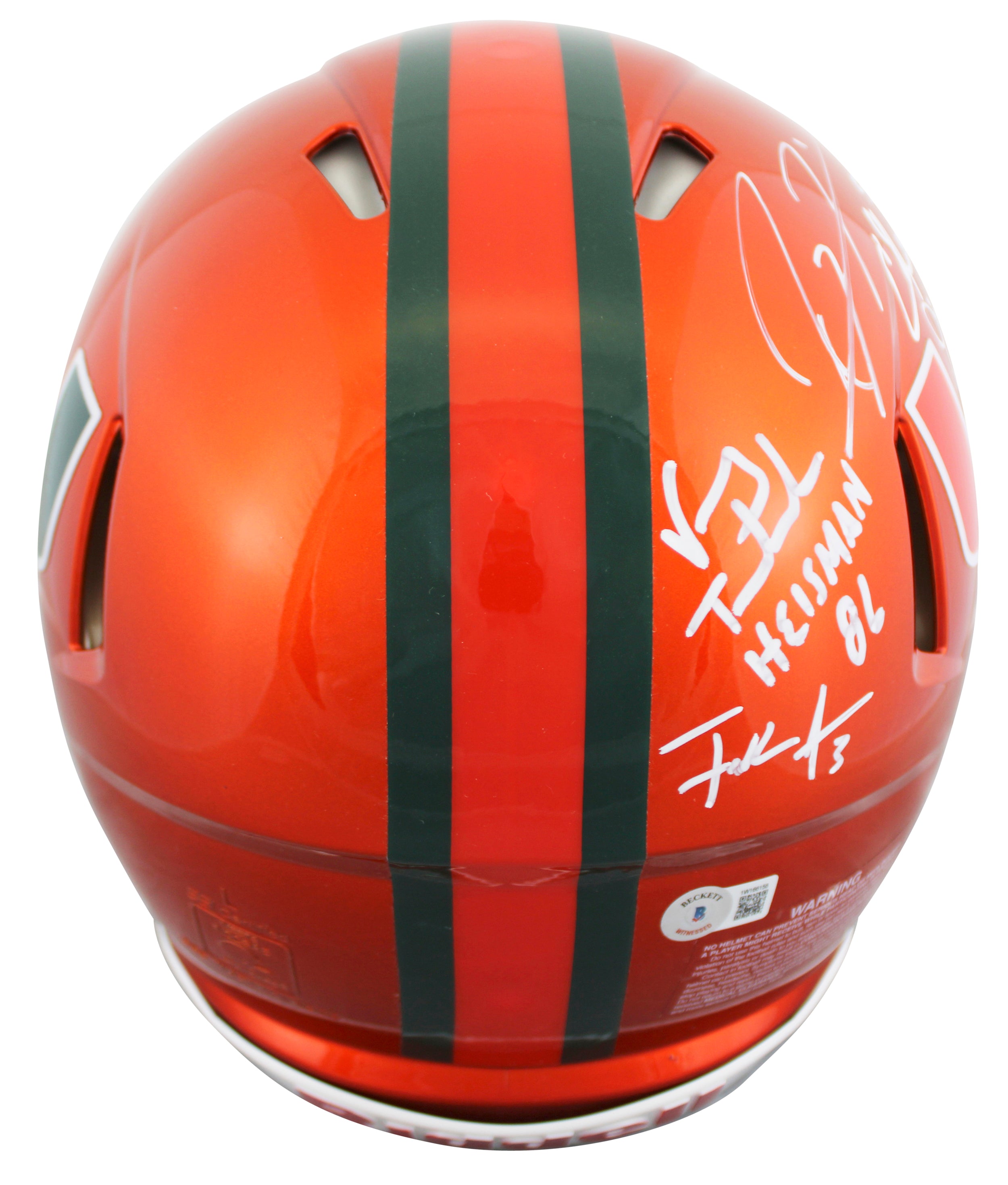Miami Legends (9) Lewis, Irvin, +7 Signed Flash F/S Speed Proline Helmet BAS Wit