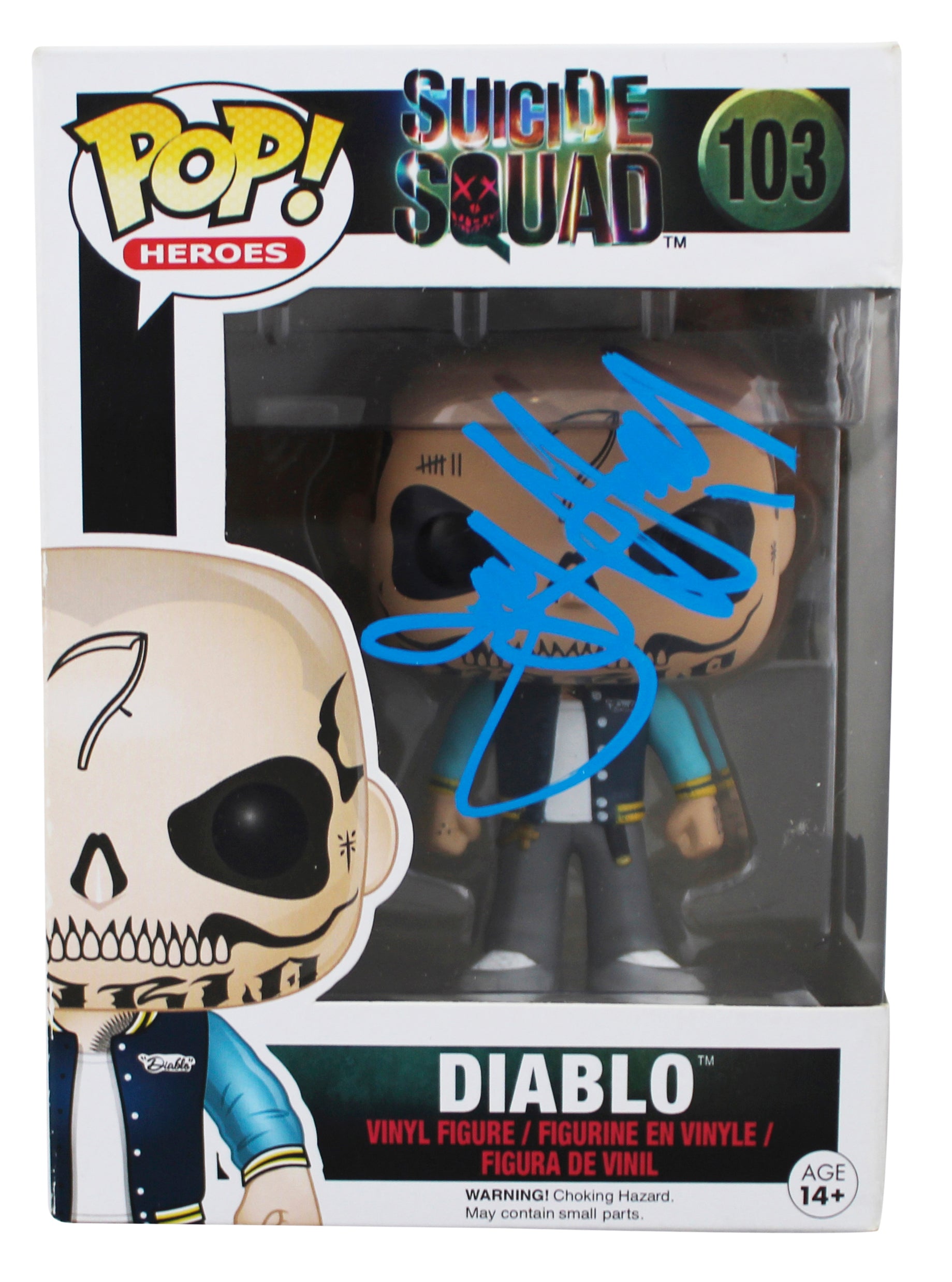 Jay Hernandez Suicide Squad Signed Diablo #103 Funko Pop Figure BAS #BT57793