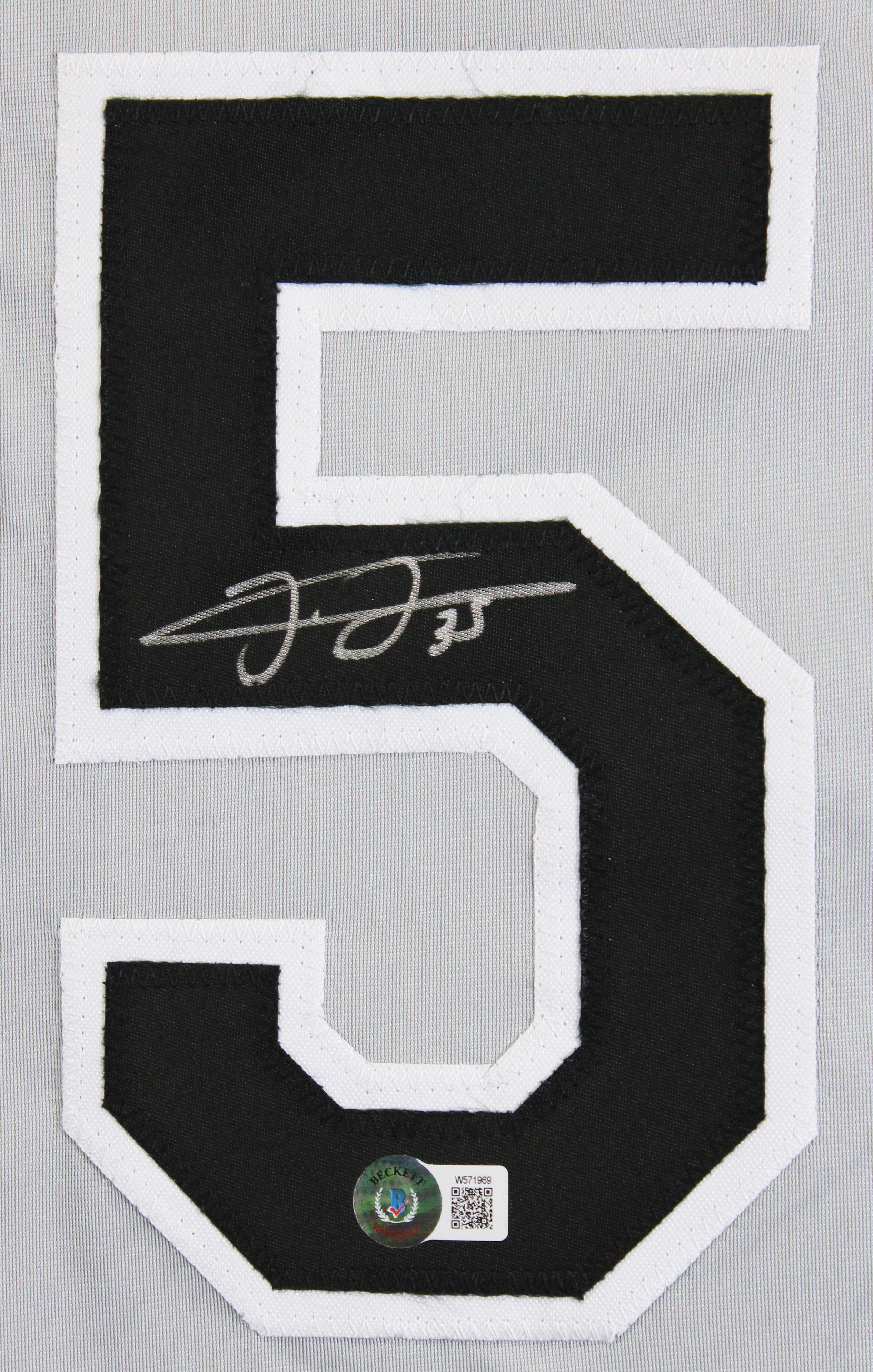 Frank Thomas Authentic Signed Grey Pro Style Jersey Autographed BAS Witnessed 2