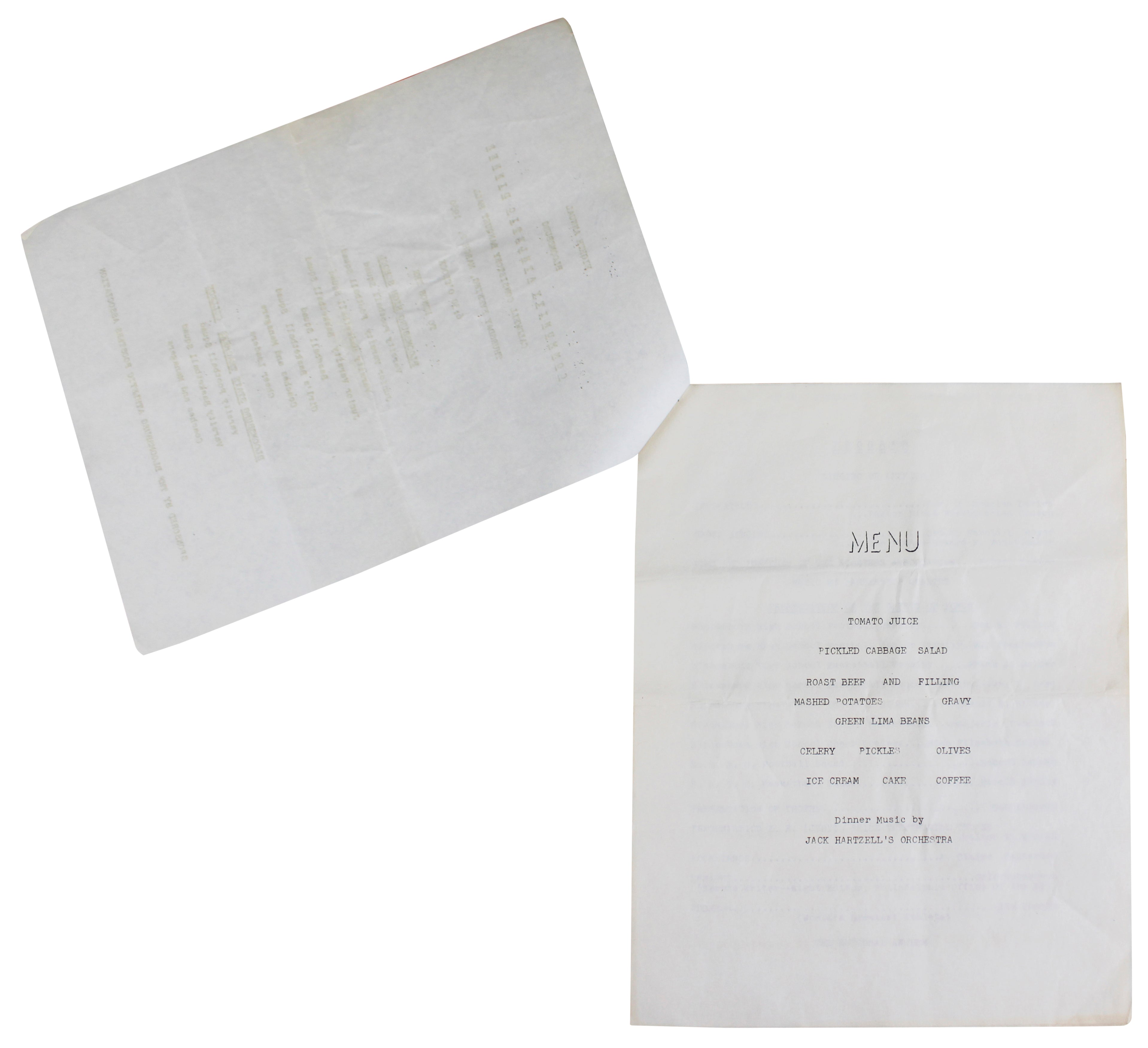 Jim Thorpe Signed 8.5x11 1950 Community Athletic Dinner Program JSA & PSA LOAs