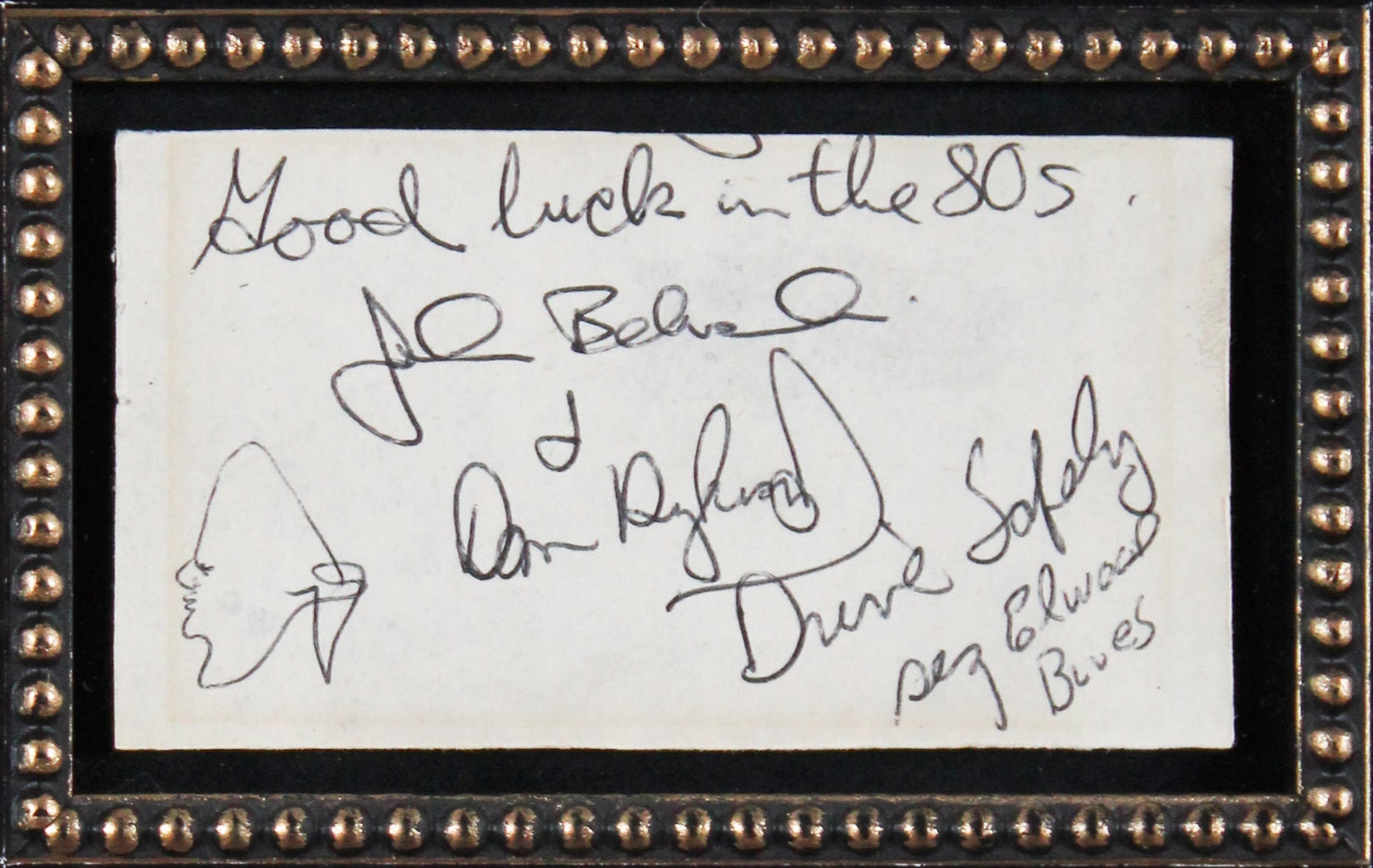 John Belushi & Dan Aykroyd The Blues Brothers Signed Framed Display BAS #AE13266