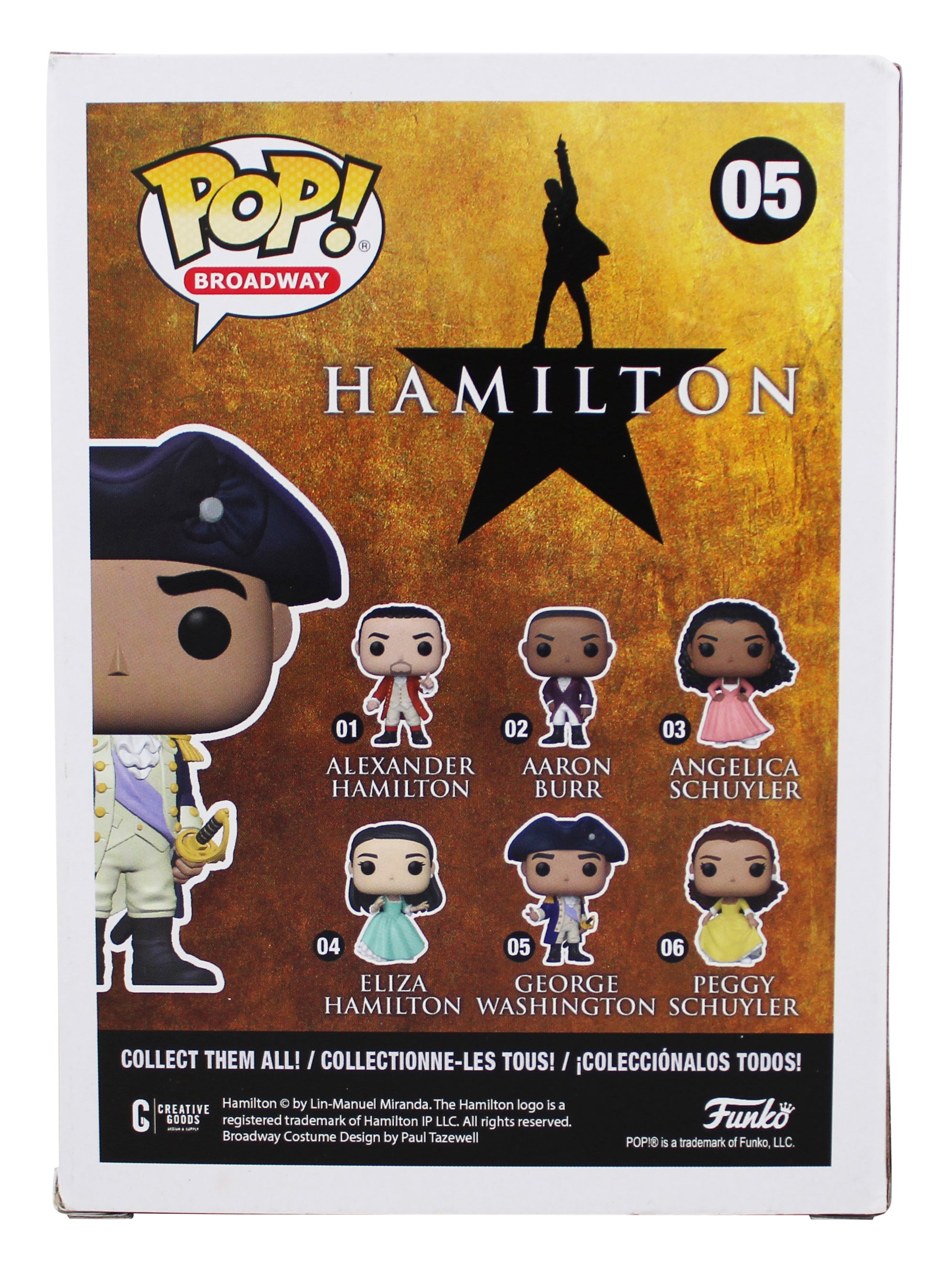 Christopher Jackson Hamilton Signed George Washington #05 Funko Pop Figure BAS