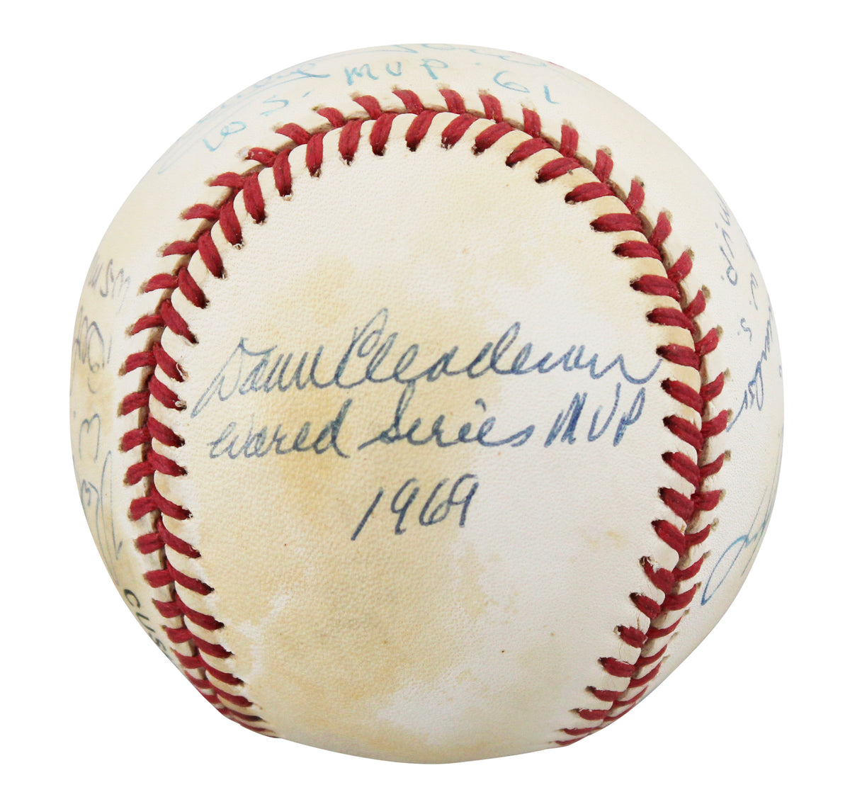 WS MVPs (8) Koufax, Gibson, Robinson +5 Signed ONL Baseball JSA #ZZ33602