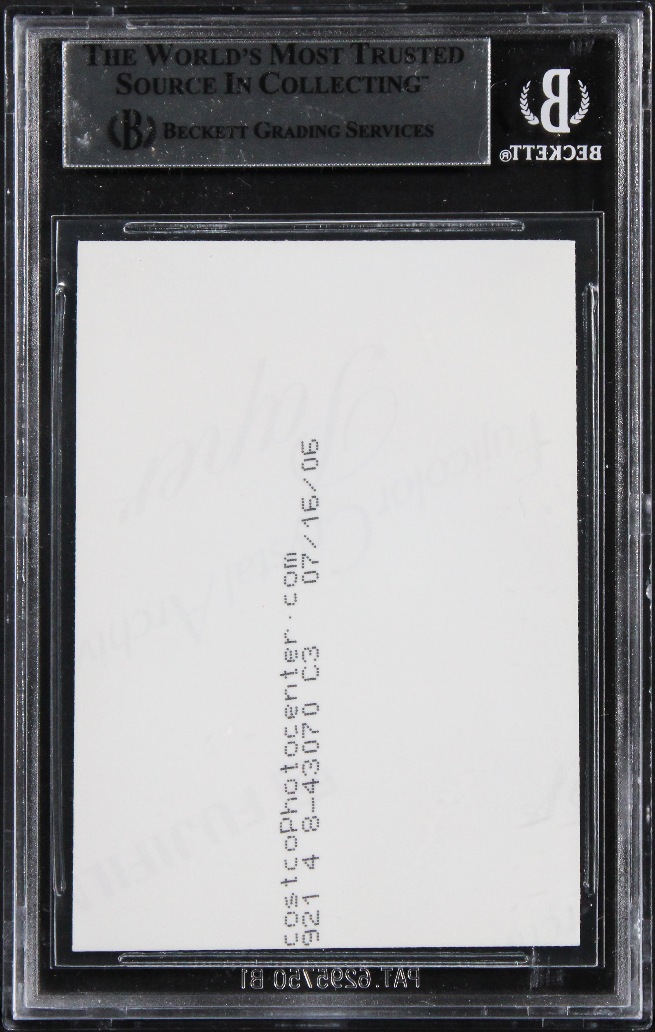 Terry McGovern Star Wars Authentic Signed Custom Trading Card BAS Slabbed