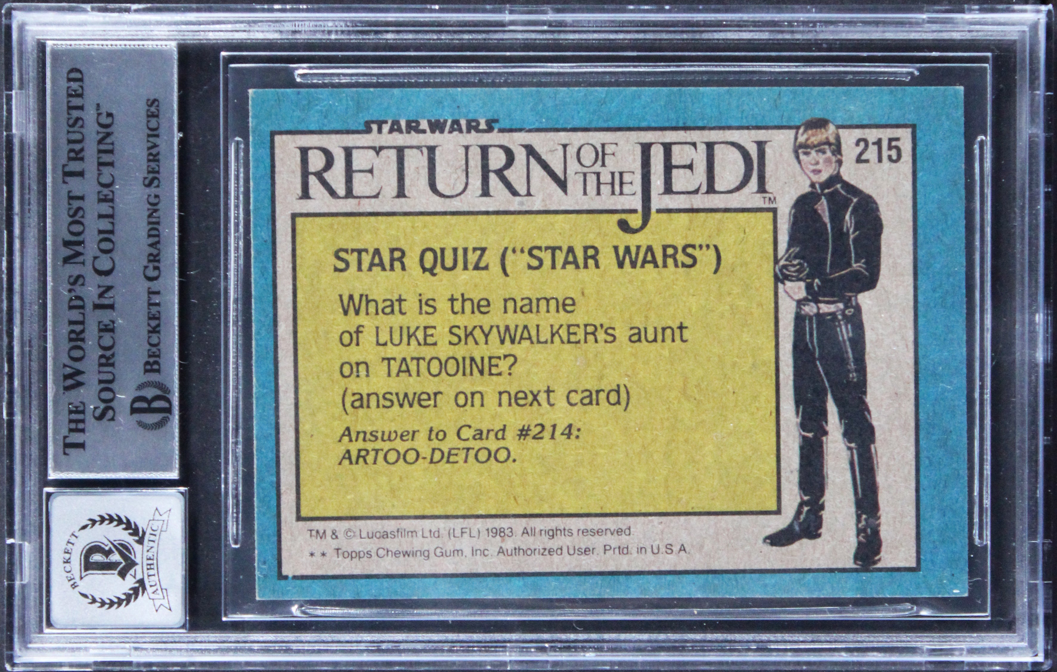 (13) George + ILM Crew Signed 1983 Star Wars ROTJ #148 Card Auto 10! BAS Slabbed