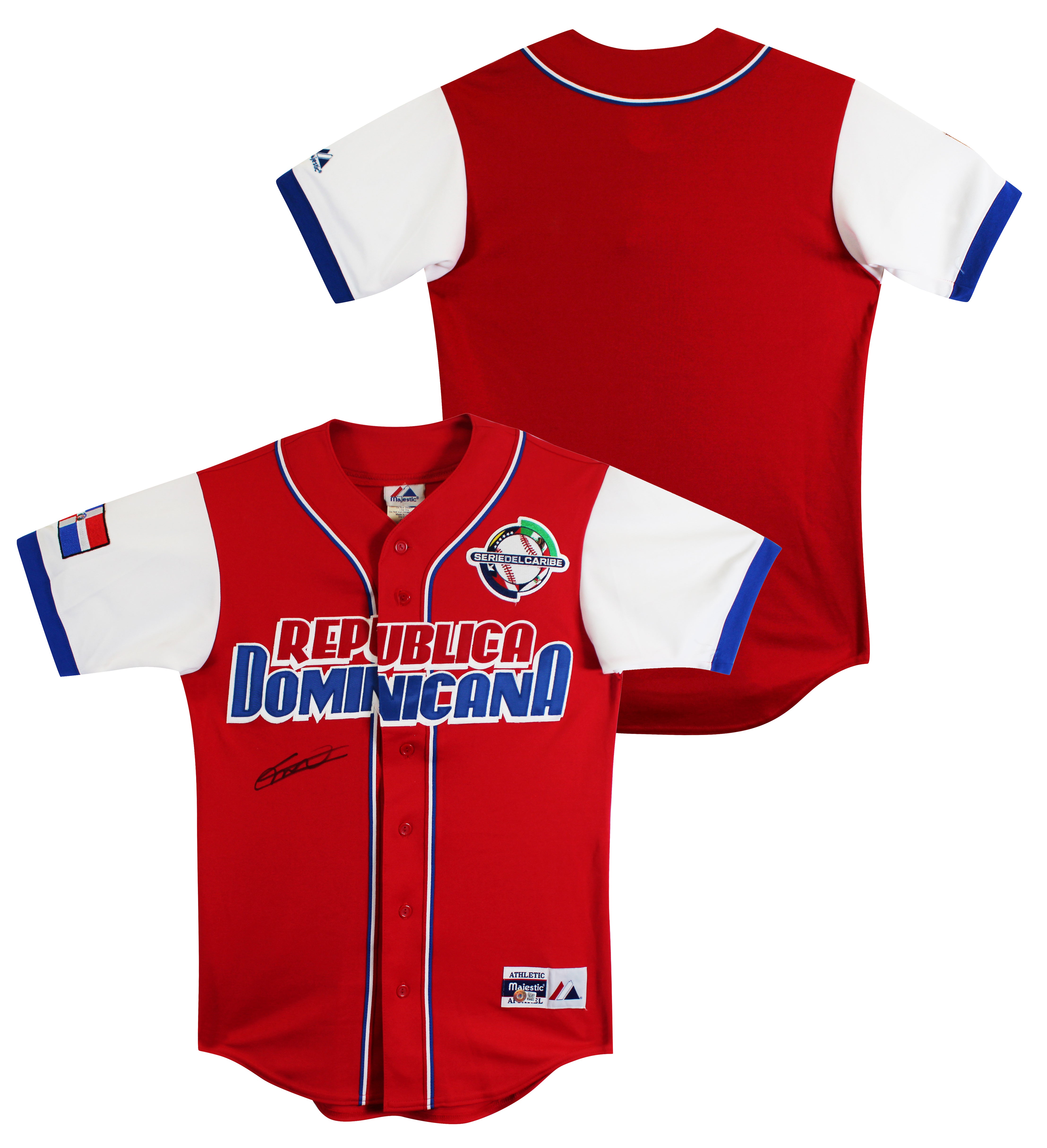Dominican Republic Vladimir Guerrero Jr. Signed Red Majestic All Star Jersey BAS