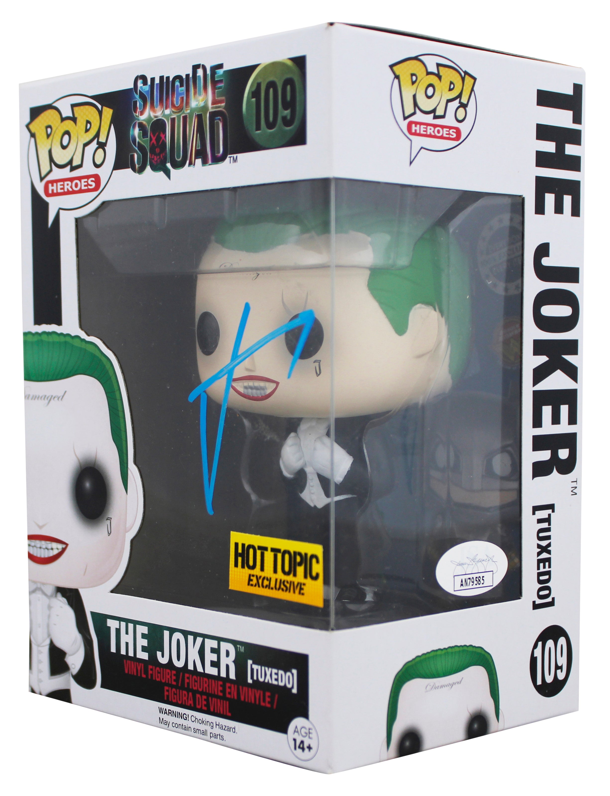 Jared Leto Suicide Squad Signed Joker #109 Funko Pop Vinyl Figure JSA #AN79585