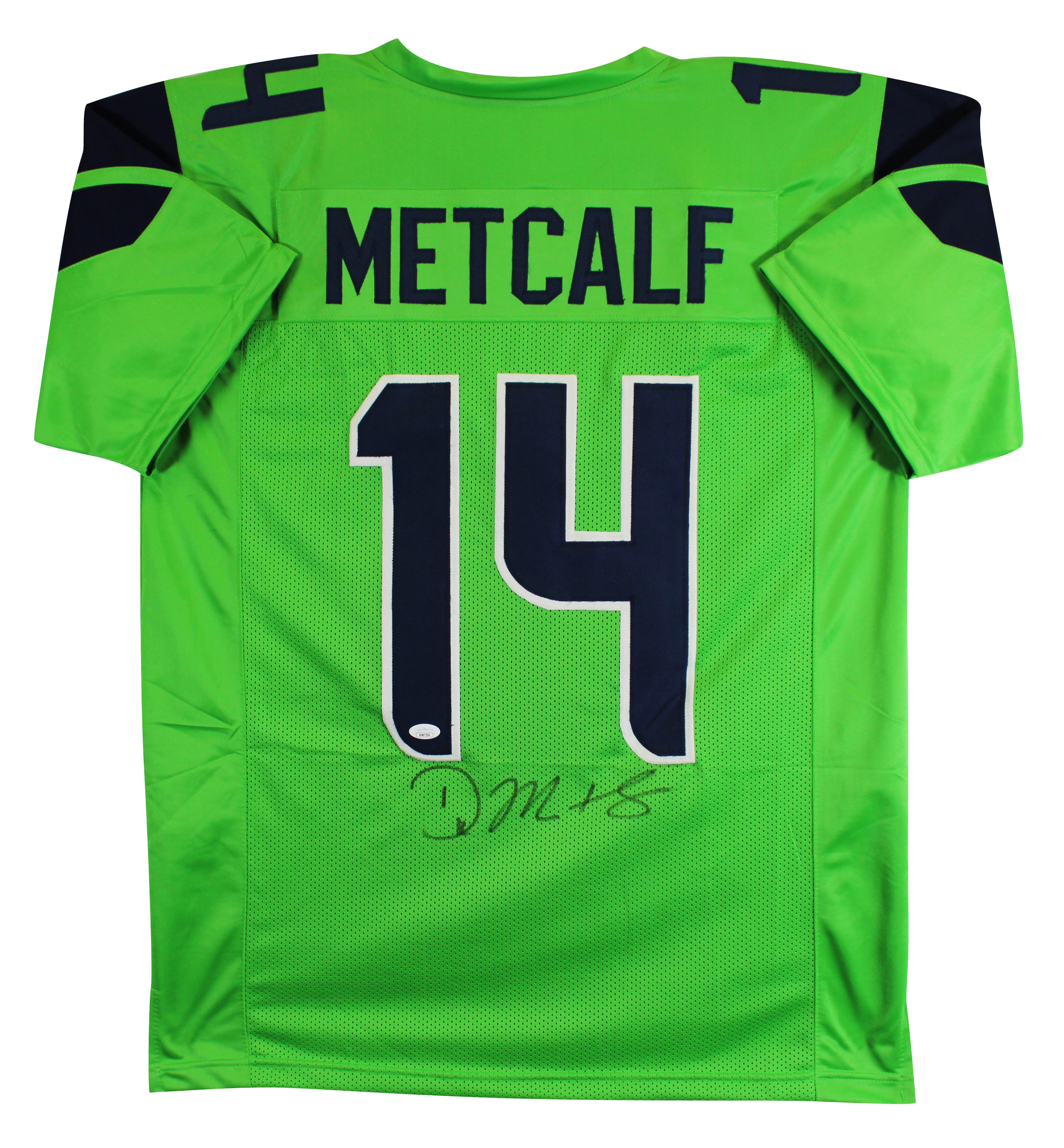 D.K. Metcalf Authentic Signed Green Pro Style Jersey Autographed JSA #AH67534