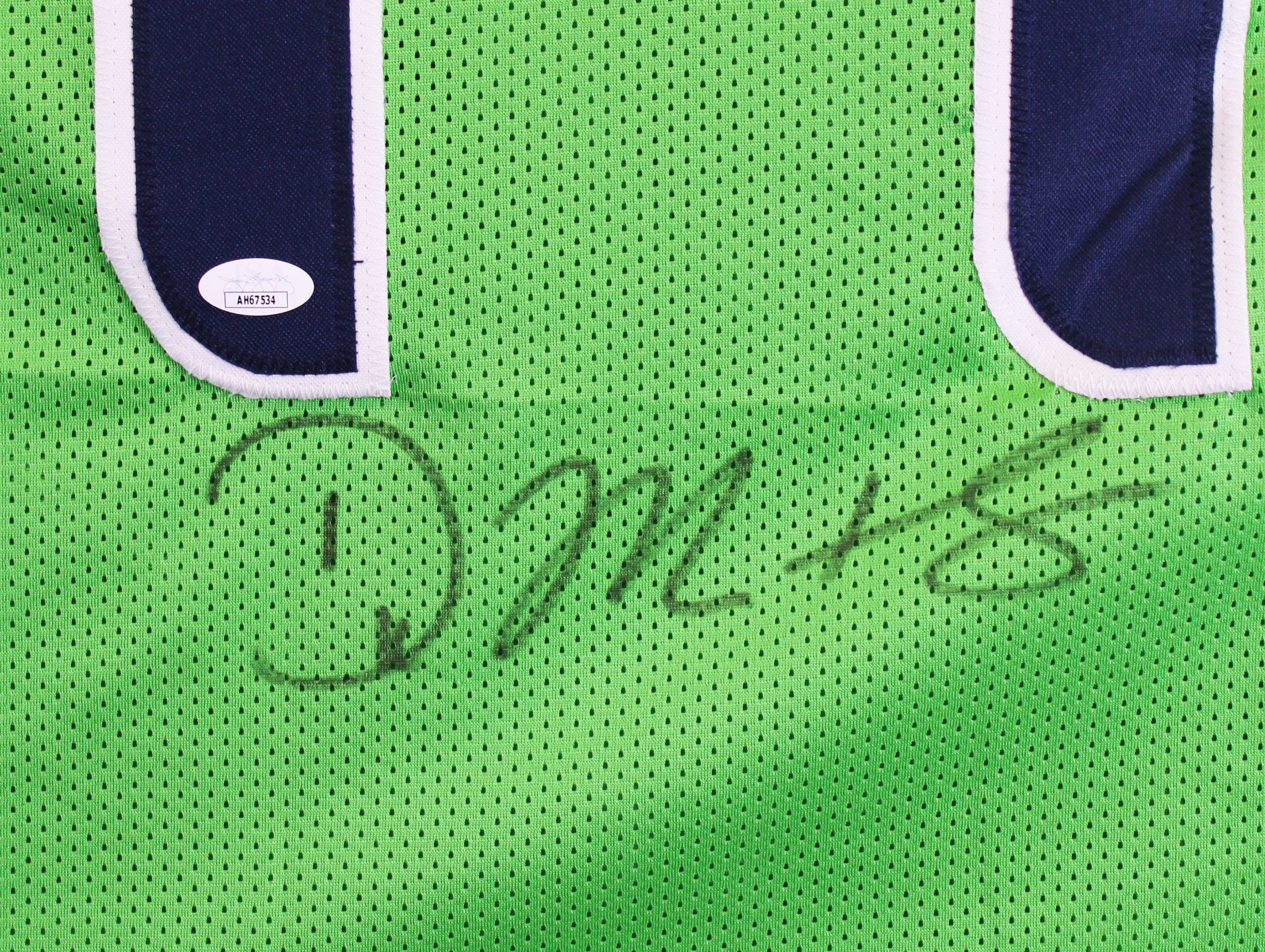 D.K. Metcalf Authentic Signed Green Pro Style Jersey Autographed JSA #AH67534