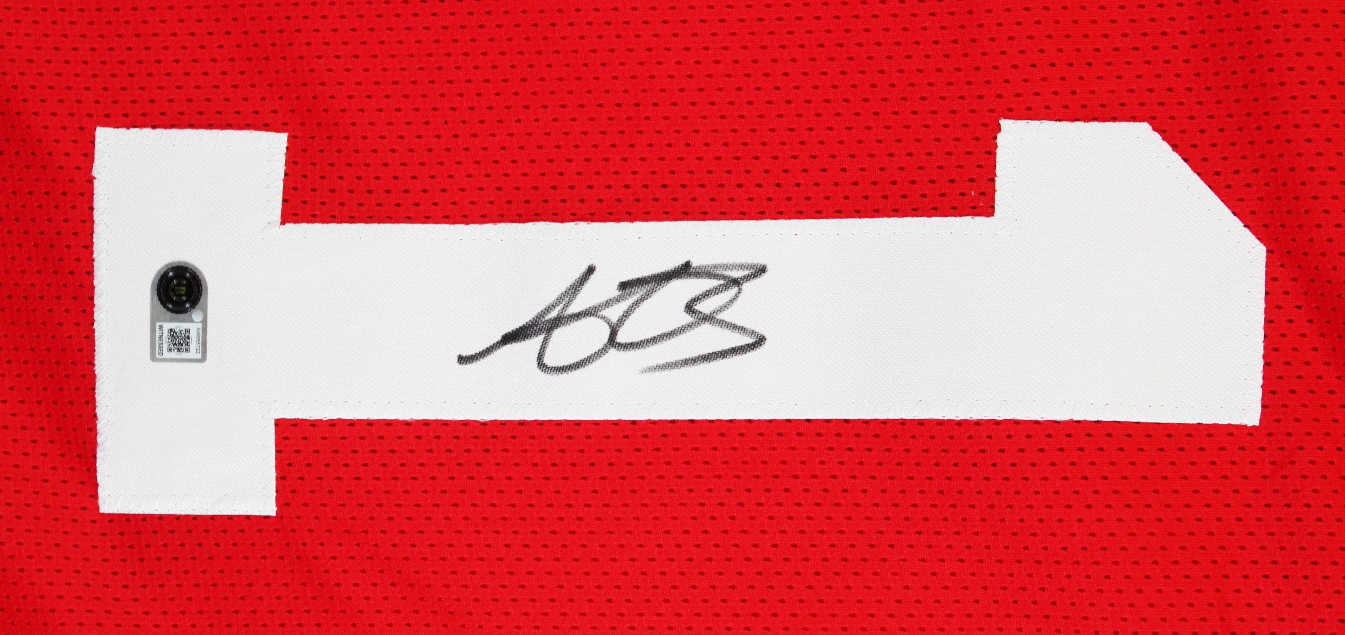 Ole Miss A.J. Brown Authentic Signed Red Pro Style Jersey BAS Witnessed