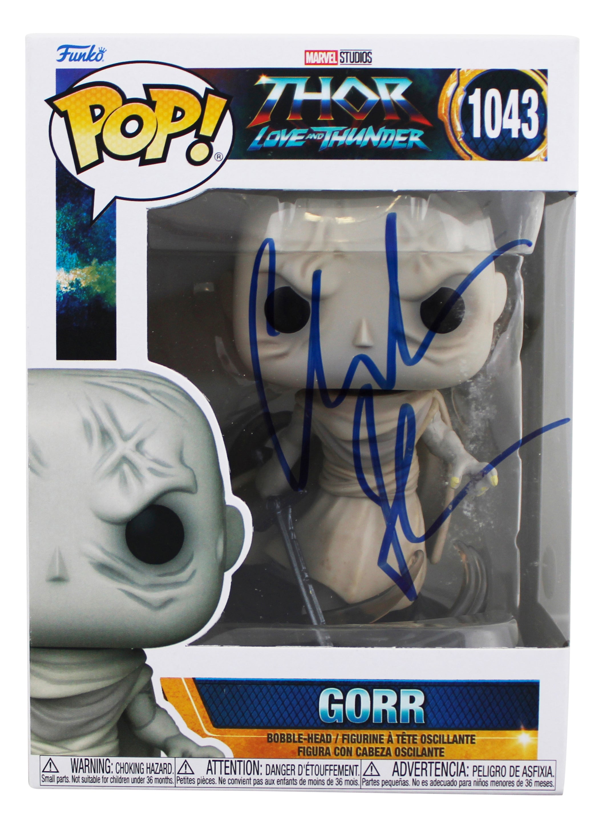 Christian Bale Thor Signed Gorr #1043 Funko Pop Vinyl Figure JSA #AH72234