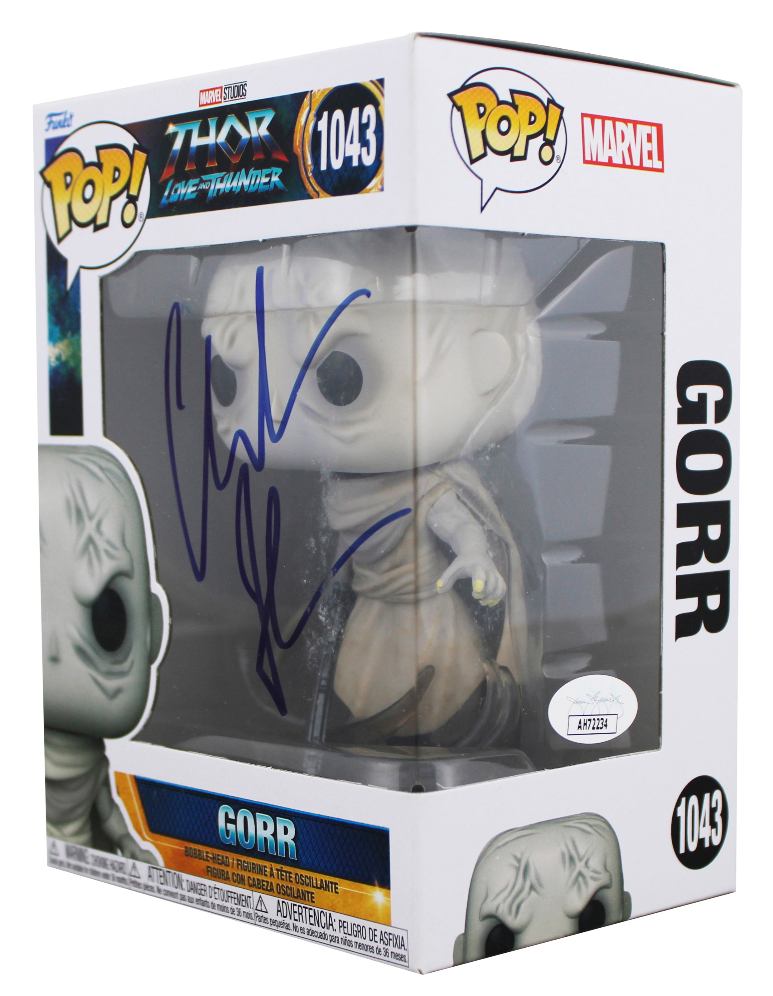 Christian Bale Thor Signed Gorr #1043 Funko Pop Vinyl Figure JSA #AH72234