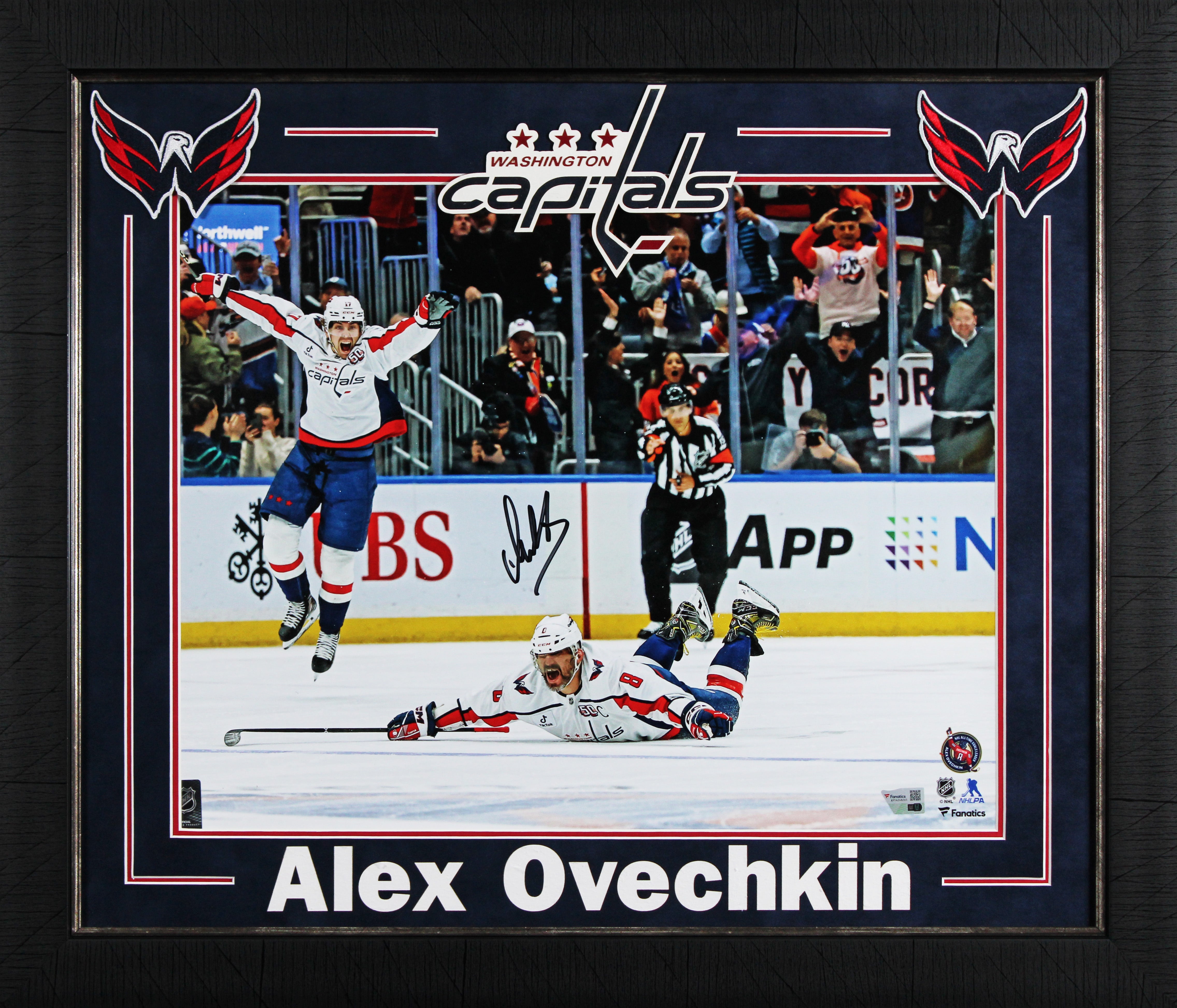 Capitals Alex Ovechkin Signed 16x20 NHL All-Time Goals Leader Framed Photo Fan