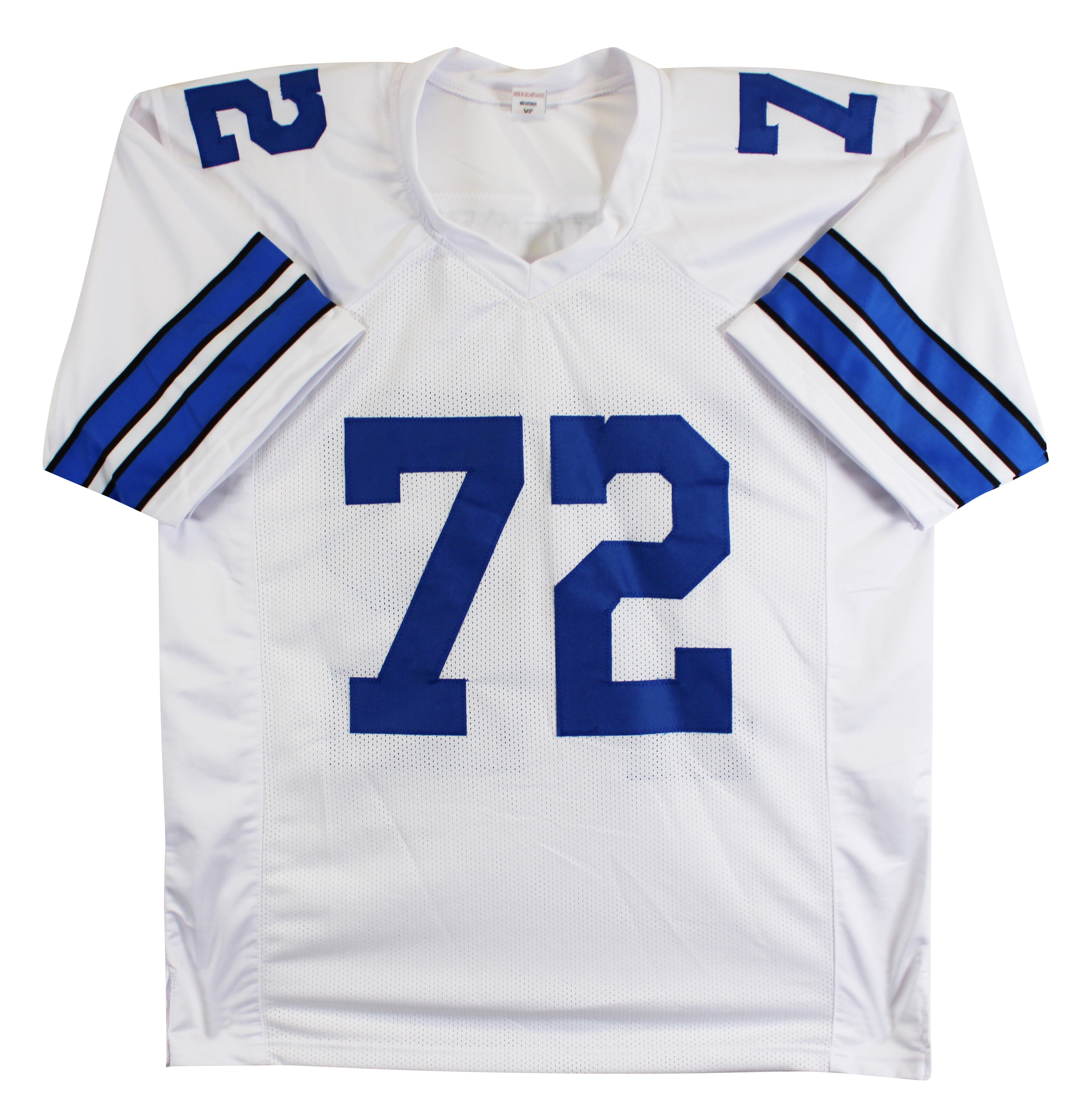 Ed "Too Tall" Jones Signed White Pro Style Jersey BAS Witnessed #4W275399