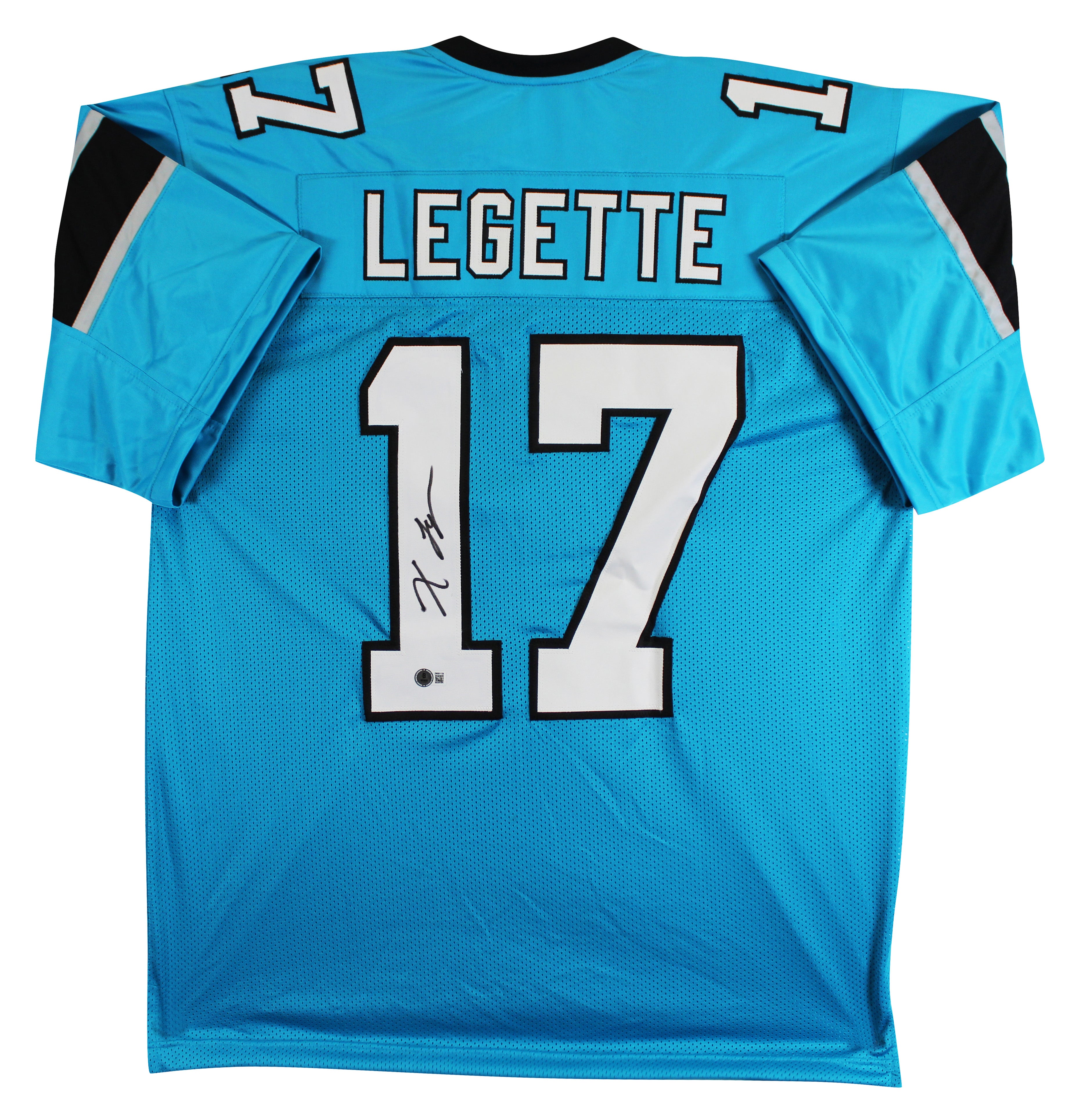 Xavier Legette Authentic Signed Blue Pro Style Jersey BAS Witnessed #2W501126