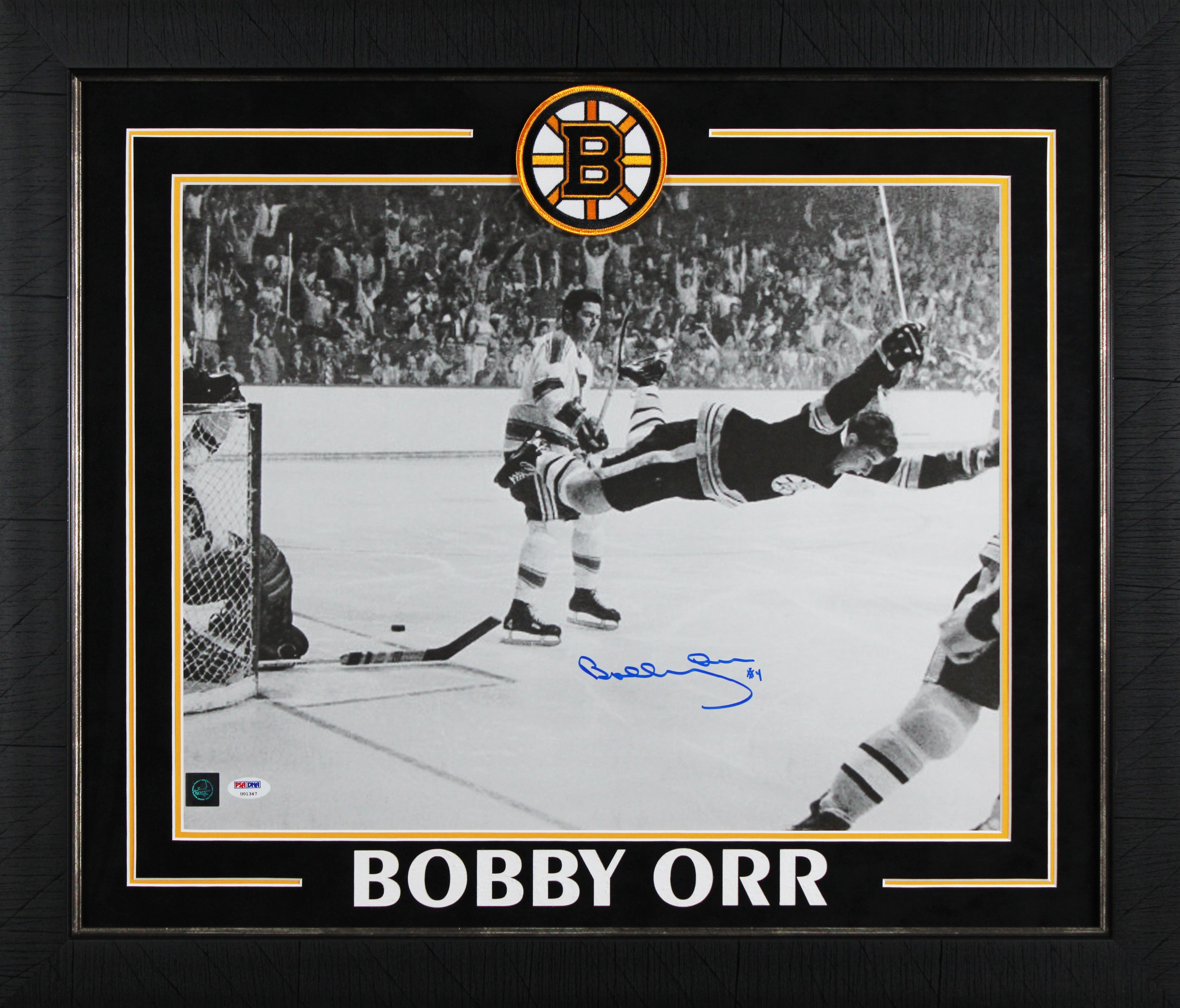 Bruins Bobby Orr Authentic Signed 16x20 Framed Photo Auto Graded 10! PSA #U01347