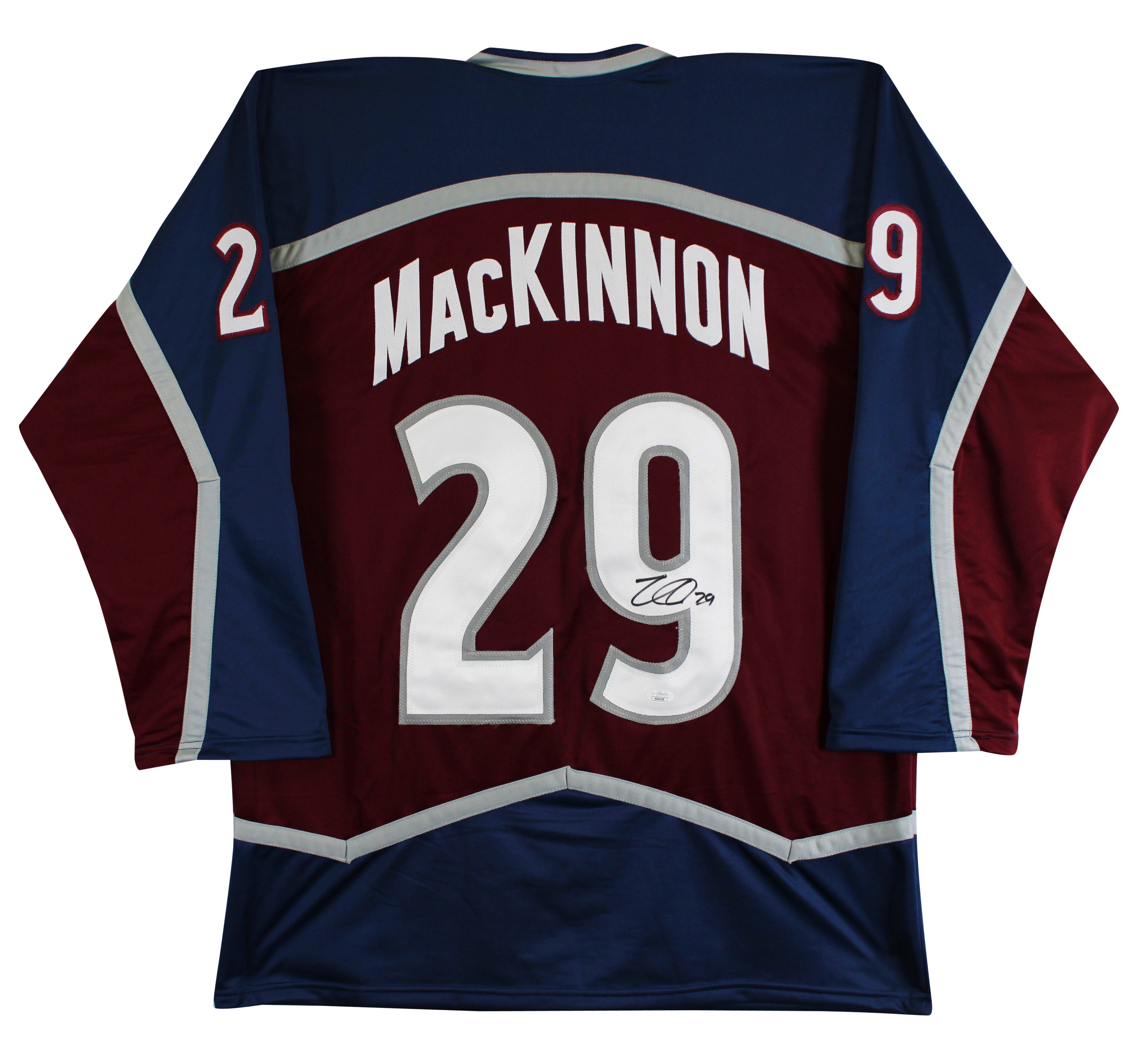 Nathan MacKinnon Authentic Signed Maroon Pro Style Jersey Autographed JSA