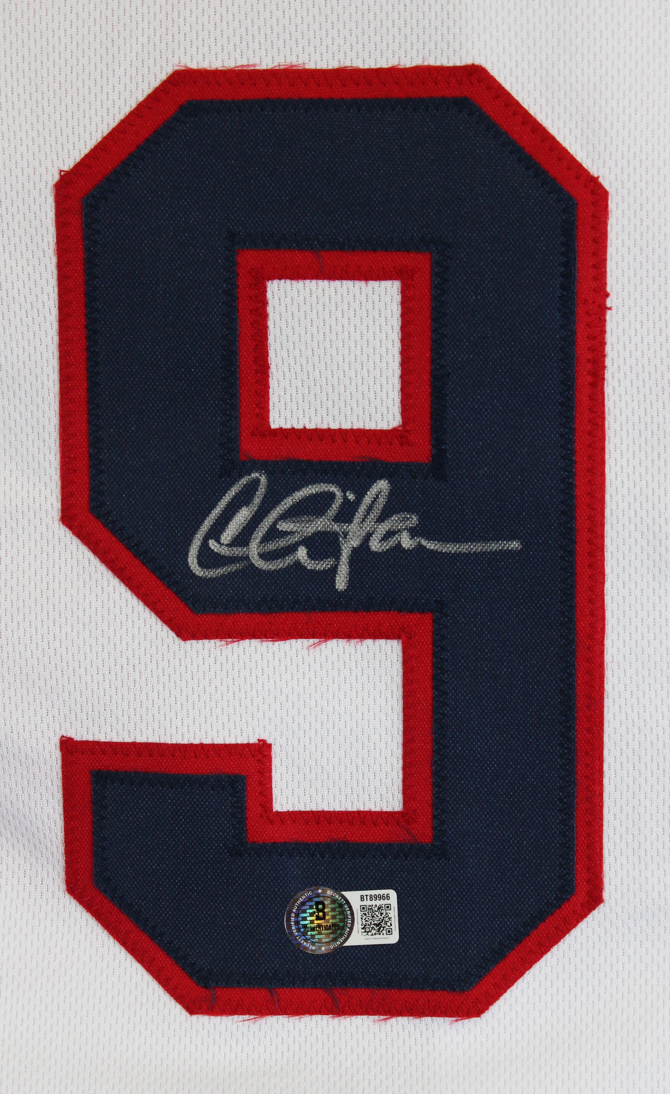 Charlie Sheen Major League Authentic Signed White Pro Style Jersey BAS #BT89966