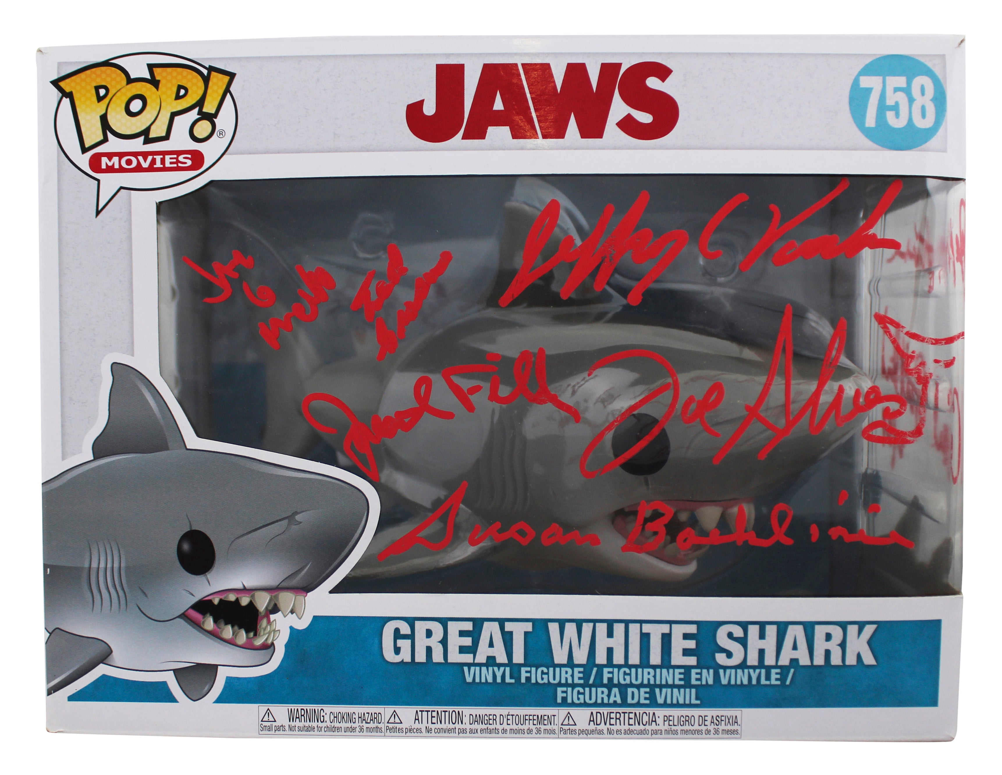 Jaws (8) Gottlieb Backlinie Vorhees +5 Signed #758 Funko Pop Figure BAS #AE13945