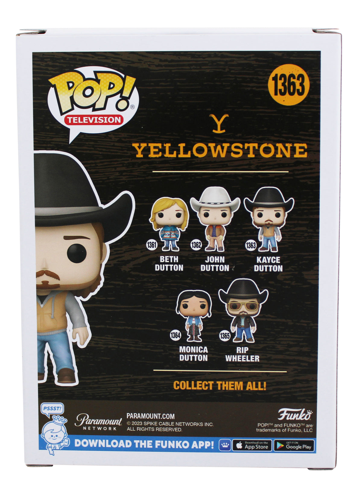 Luke Grimes Yellowstone Signed Kayce Dutton #1363 Funko Pop Figure JSA #CA36609