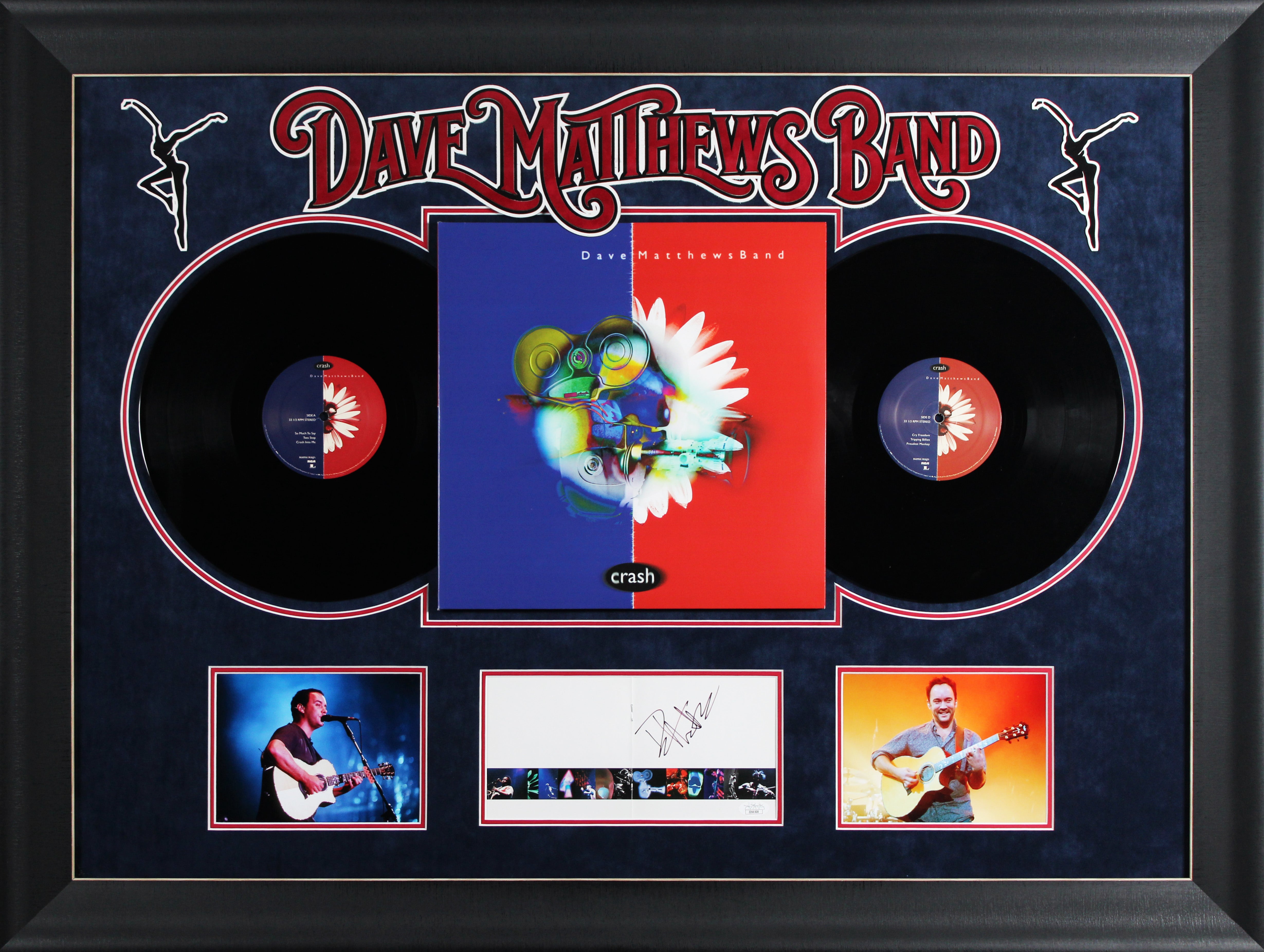 Dave Matthews Dave Matthews Band Signed Crash Album Framed Display JSA #ZZ66508