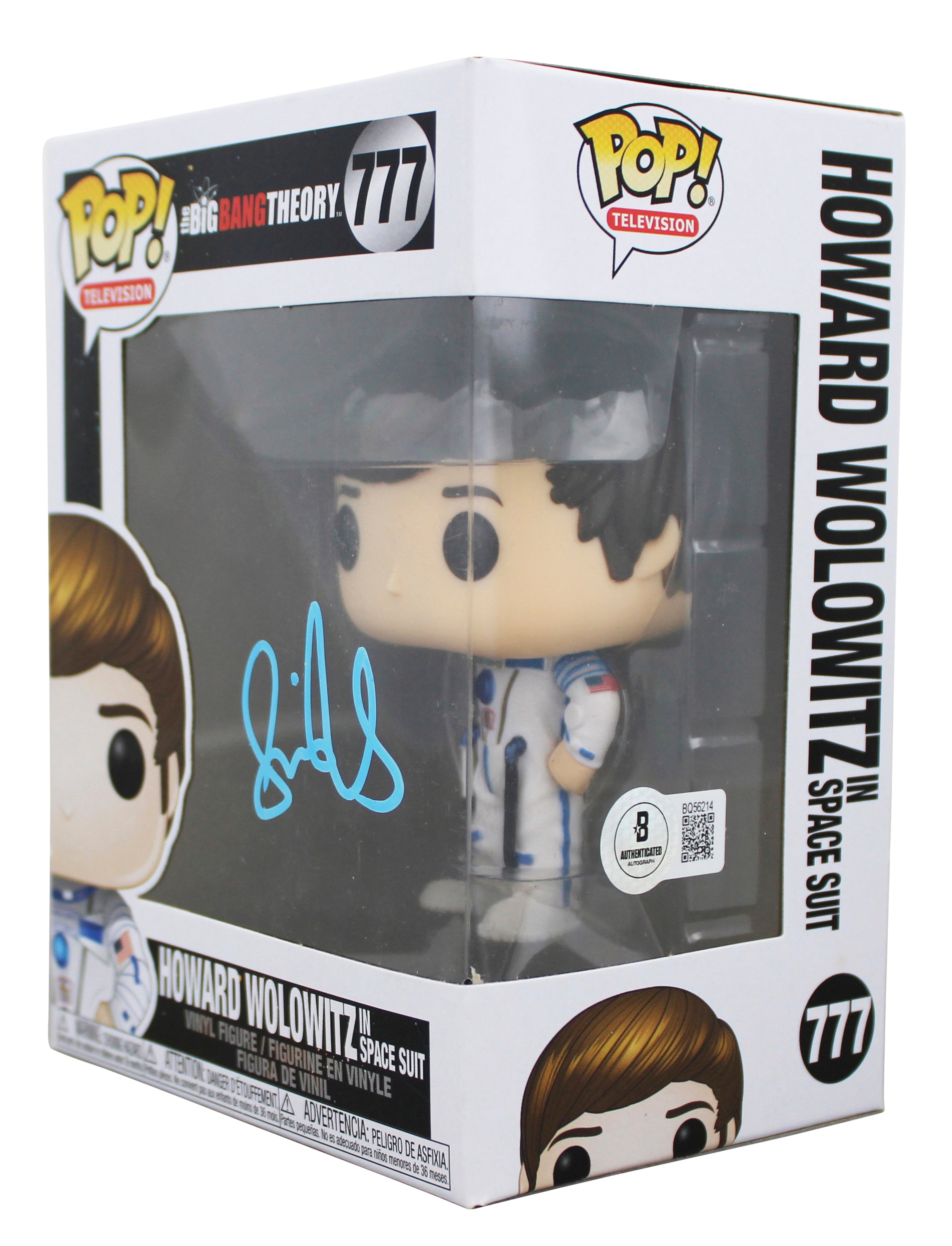Simon Helberg Big Bang Theory Signed Howard #777 Funko Pop Figure BAS #BQ56214