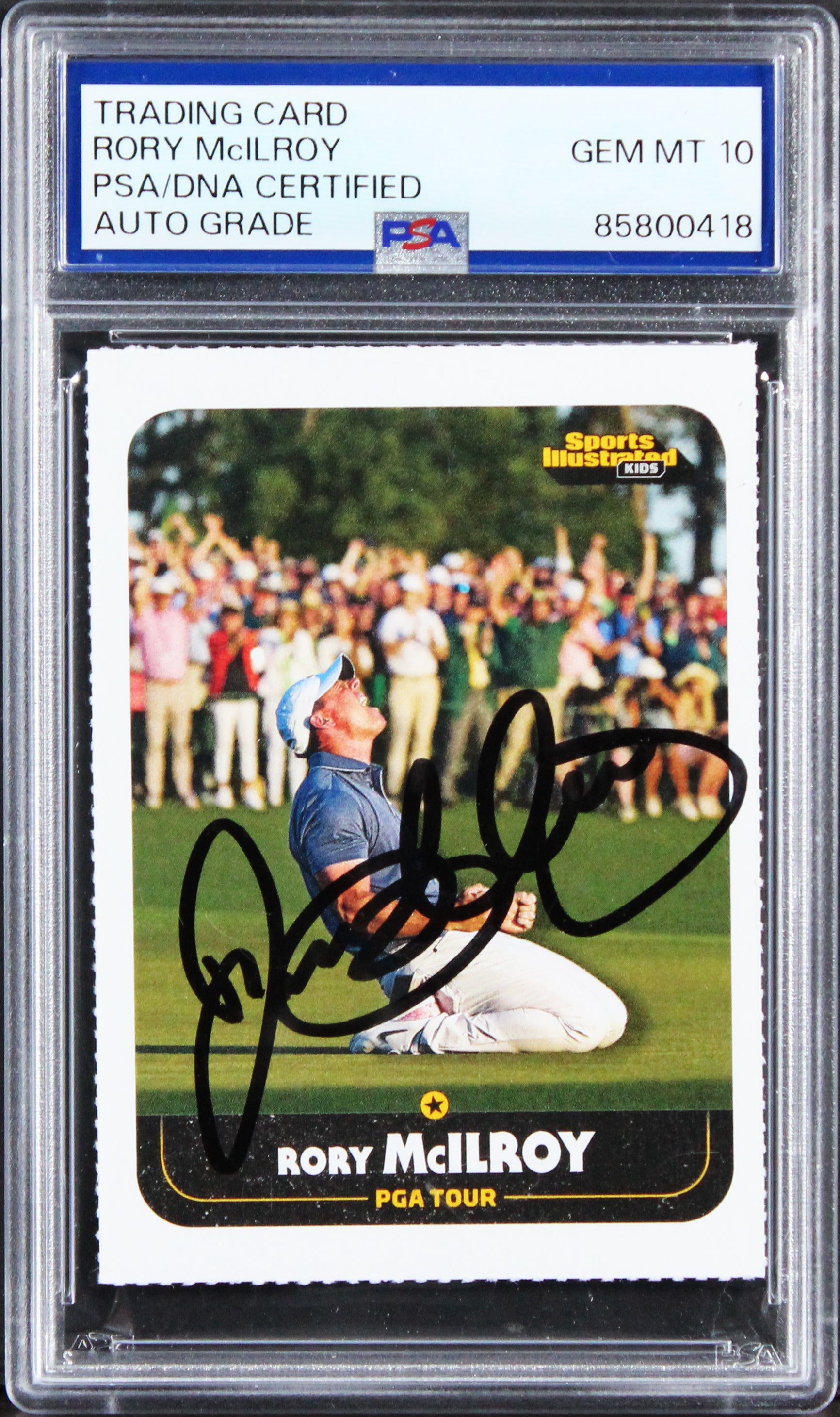 Rory McIlroy Signed 2025 Sports Illustrated For Kids #1182 Card Auto 10 PSA Slab