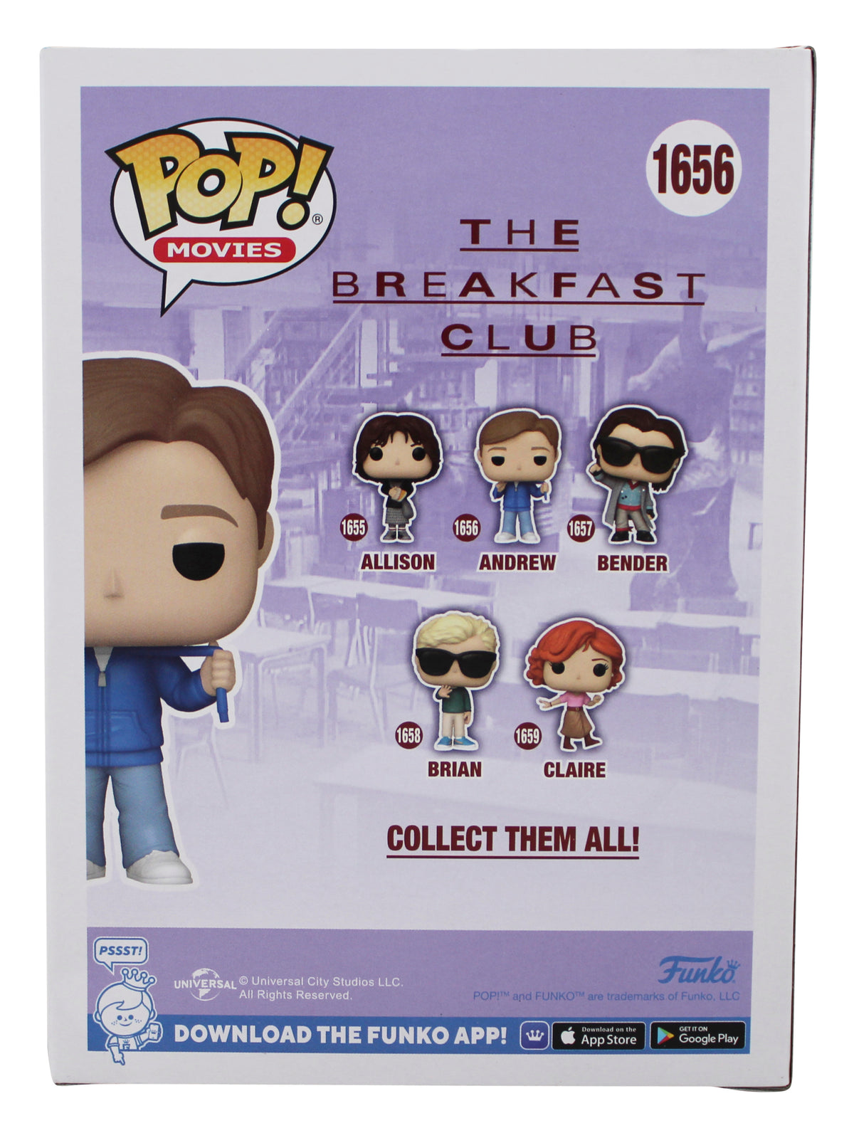 Emilio Estevez The Breakfast Club "The Jock" Signed Funko Pop Vinyl Figure BAS W