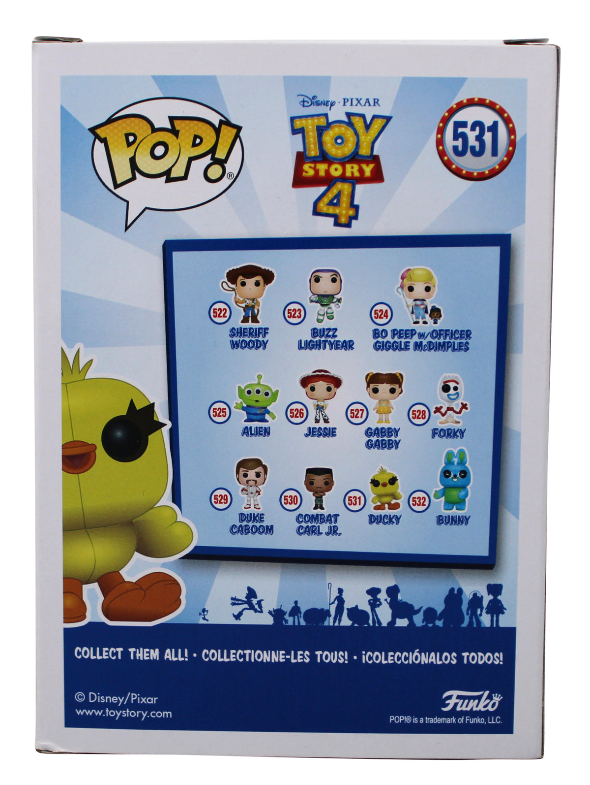 Keegan-Michael Key Toy Story 4 Signed Ducky #531 Funko Pop Figure BAS #BN35376