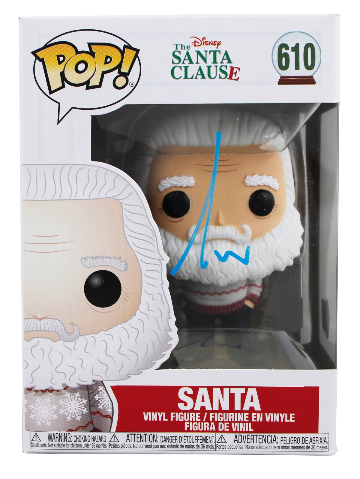 Tim Allen The Santa Clause Signed Santa #610 Funko Pop Vinyl Figure BAS