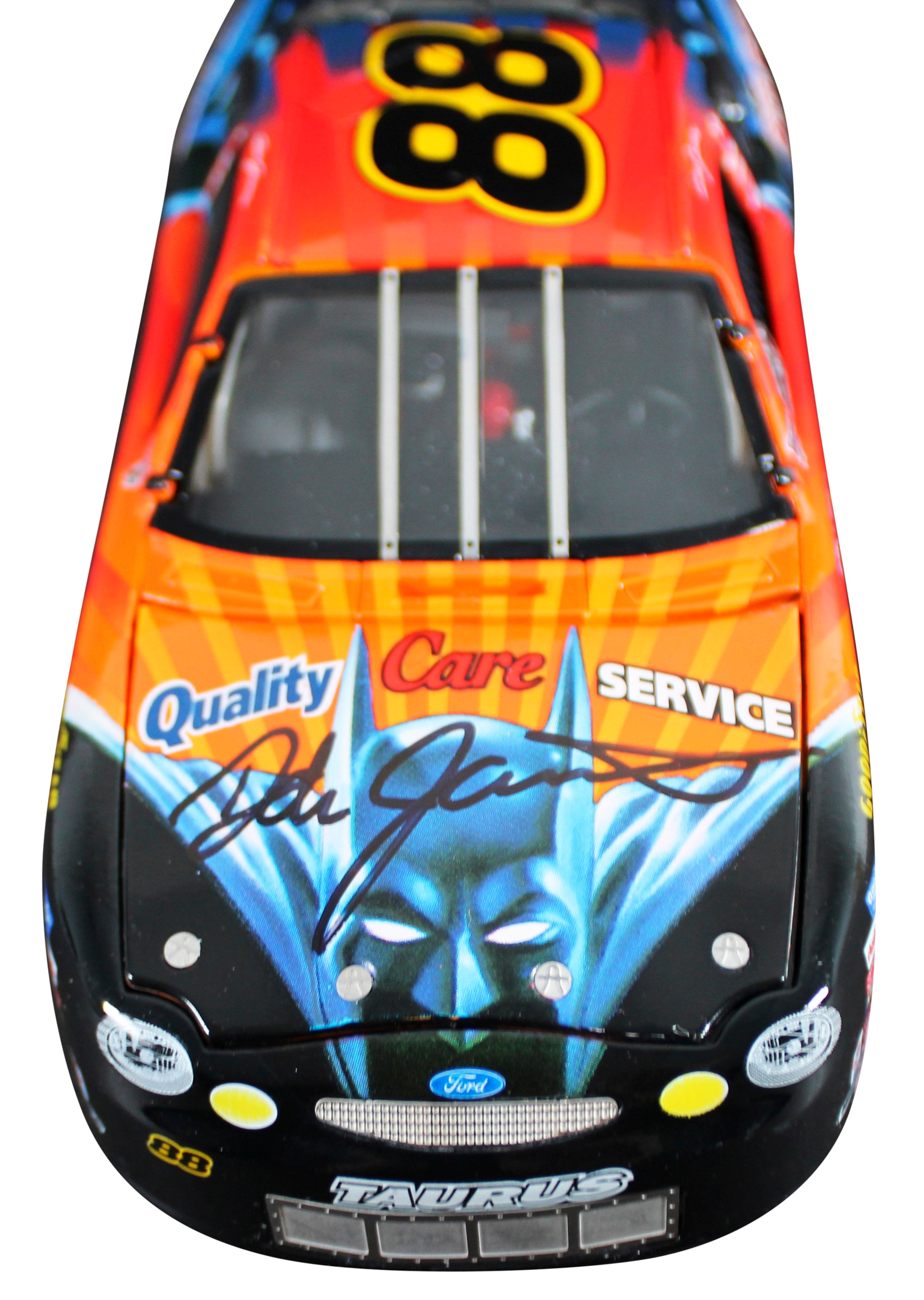 Dale Jarrett Signed 1998 Batman Ford Taurus 1:24 Scale Die Cast Car BAS #BT57800