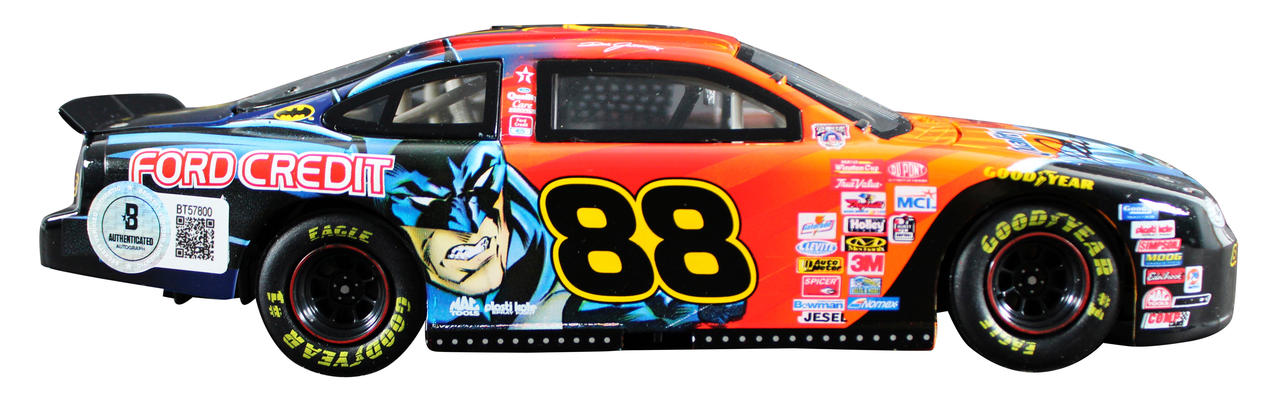 Dale Jarrett Signed 1998 Batman Ford Taurus 1:24 Scale Die Cast Car BAS #BT57800