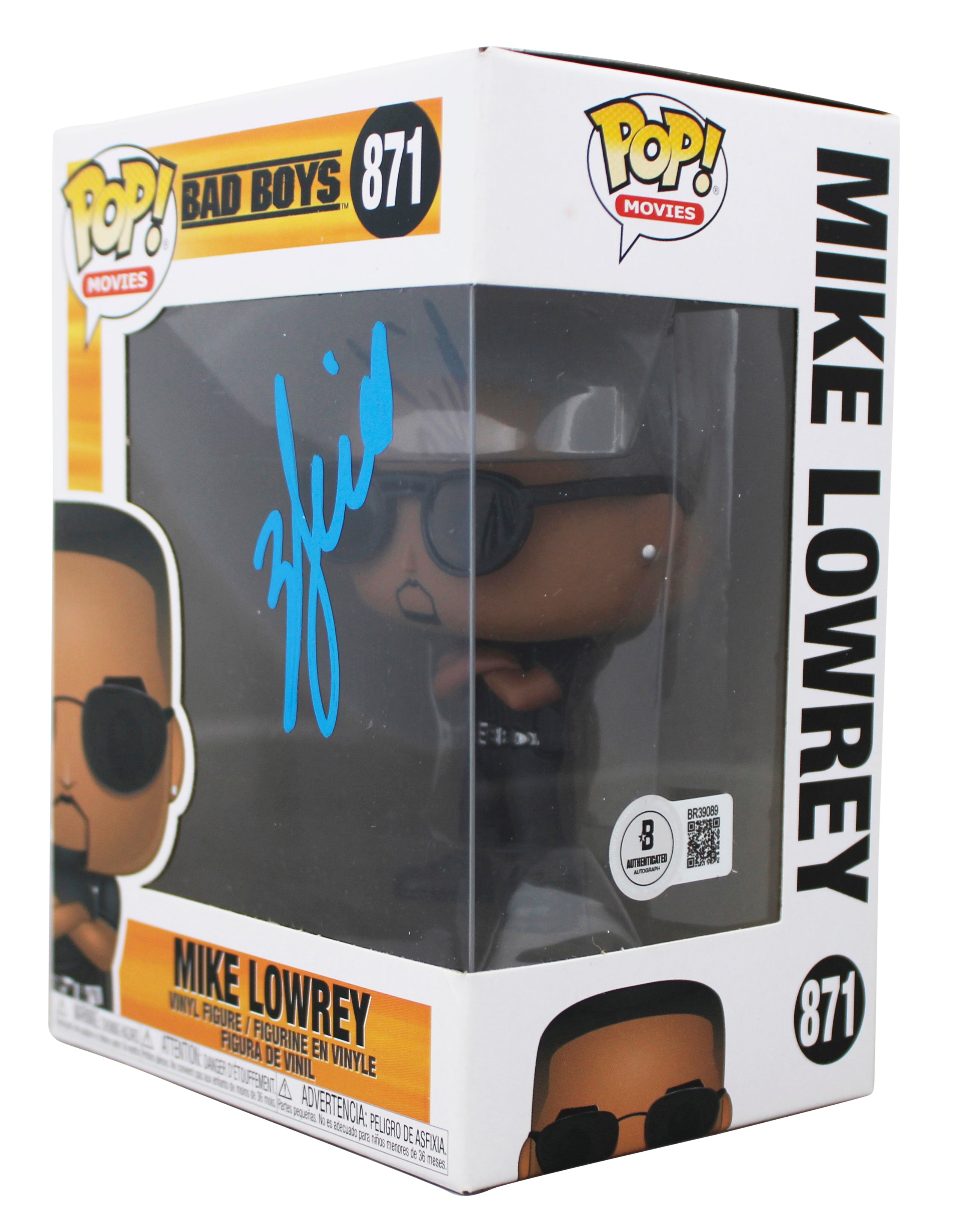 Will Smith Bad Boys Signed Mike Lowrey #871 Funko Pop Vinyl Figure BAS #BR39089
