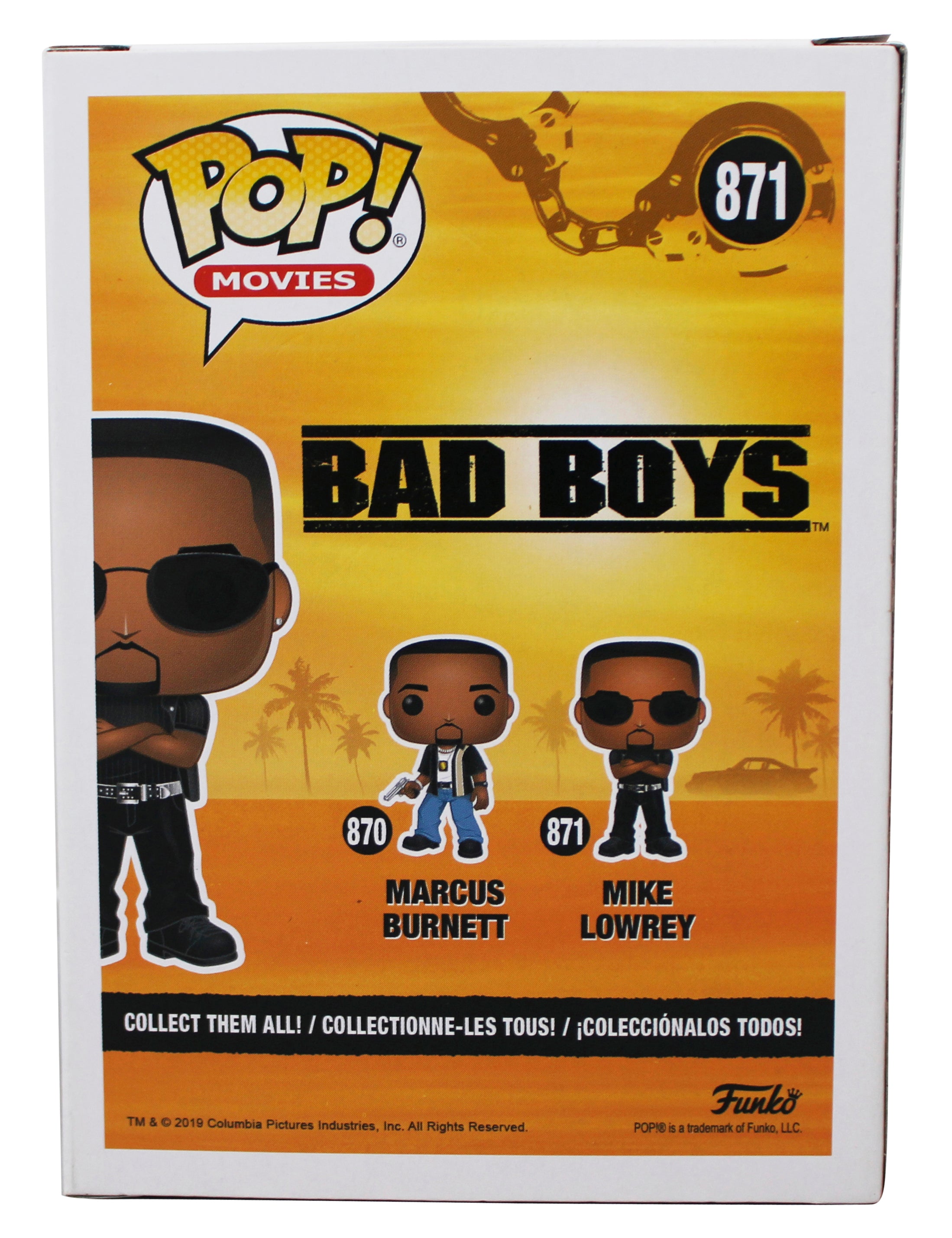 Will Smith Bad Boys Signed Mike Lowrey #871 Funko Pop Vinyl Figure BAS #BR39089