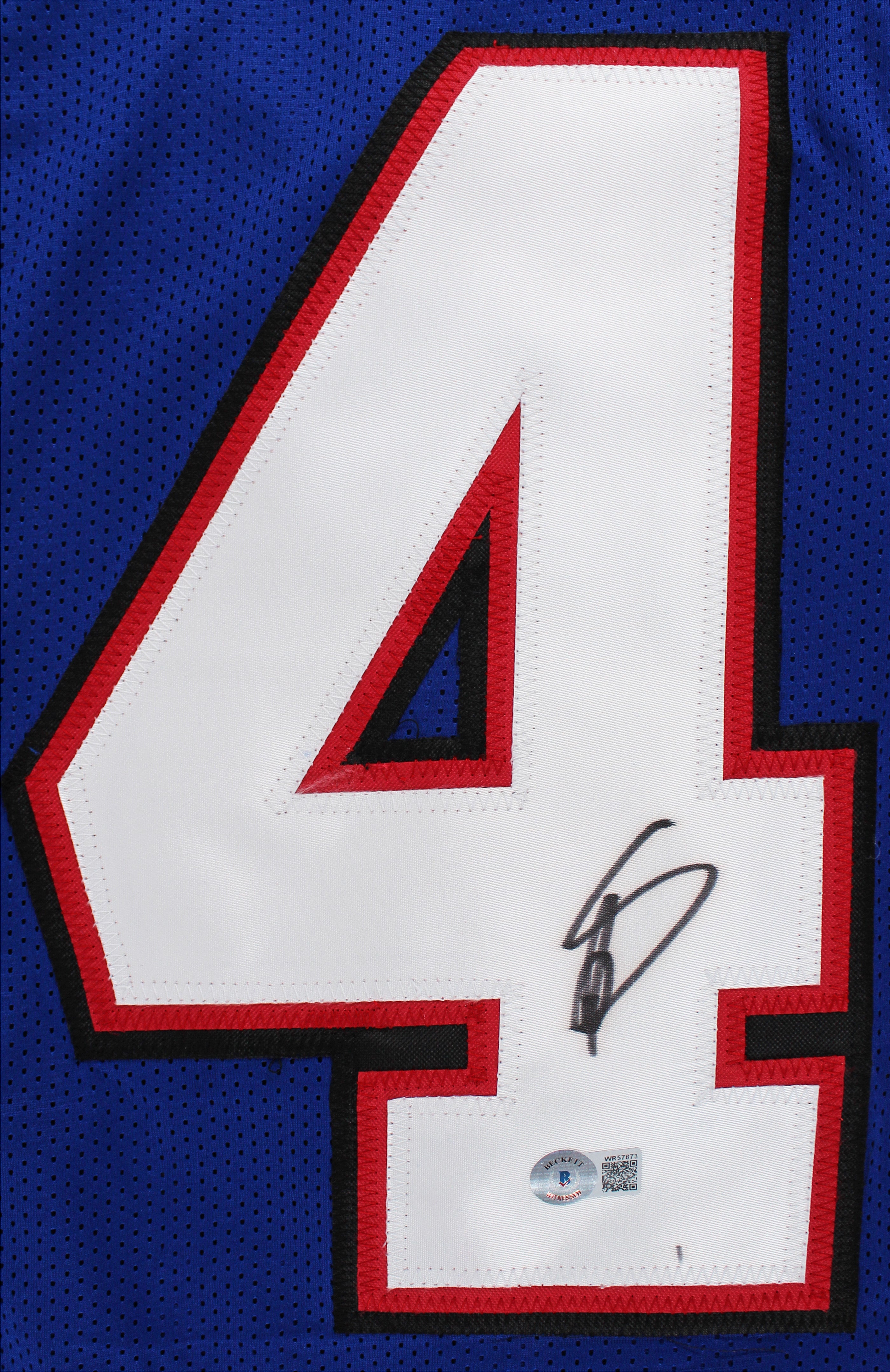 Stefon Diggs Authentic Signed Blue Pro Style Framed Jersey BAS Witnessed