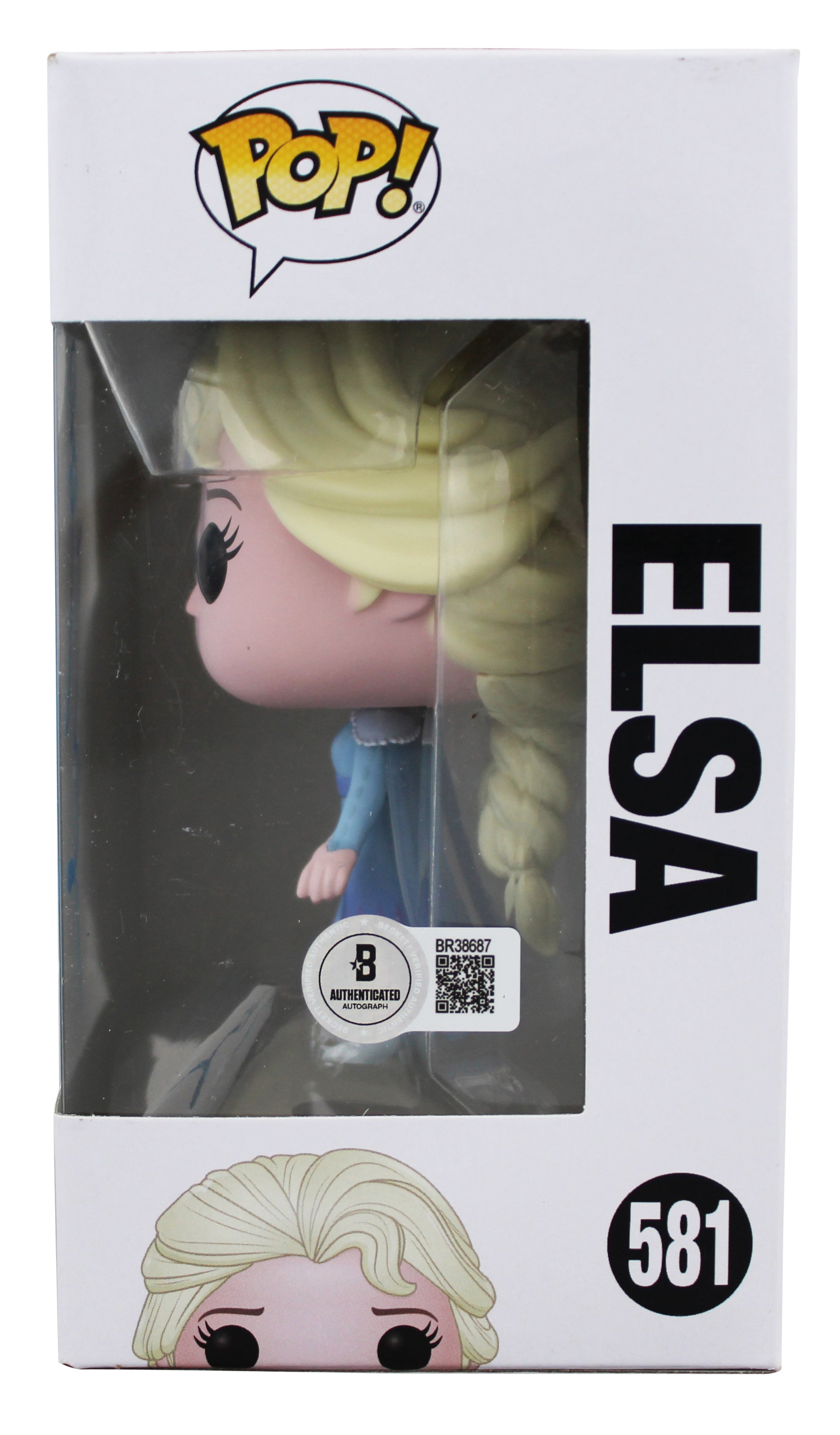 Idina Menzel Frozen 2 Authentic Signed Elsa #581 Funko Pop Vinyl Figure BAS
