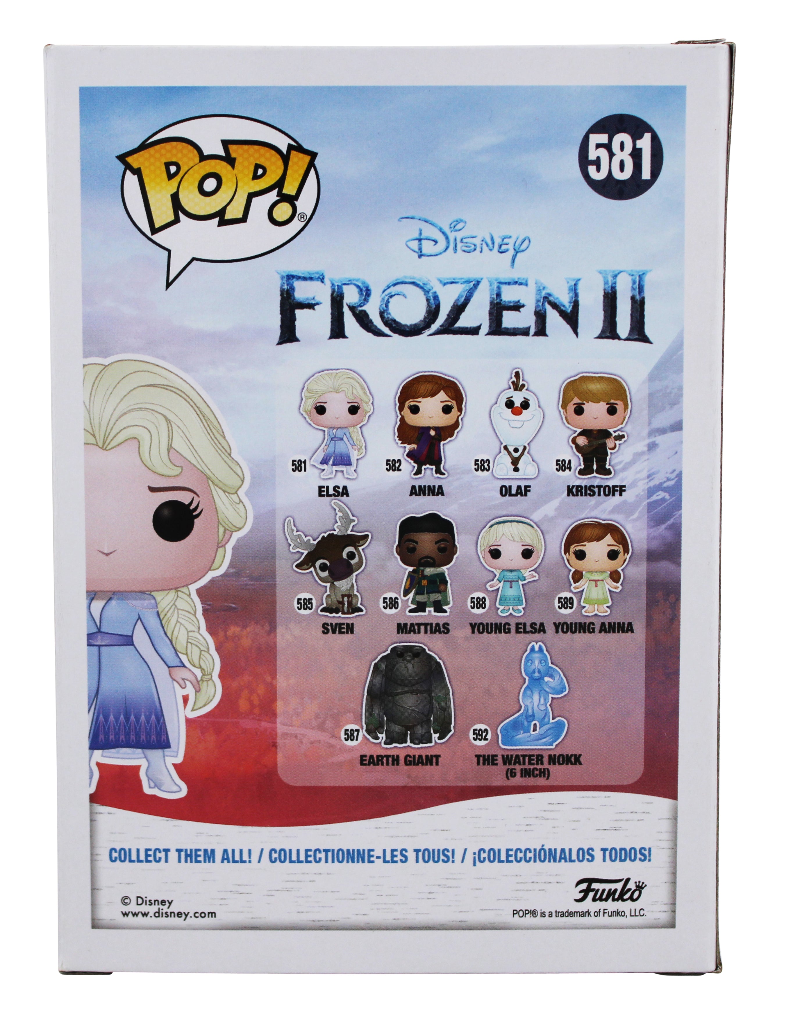 Idina Menzel Frozen 2 Authentic Signed Elsa #581 Funko Pop Vinyl Figure BAS