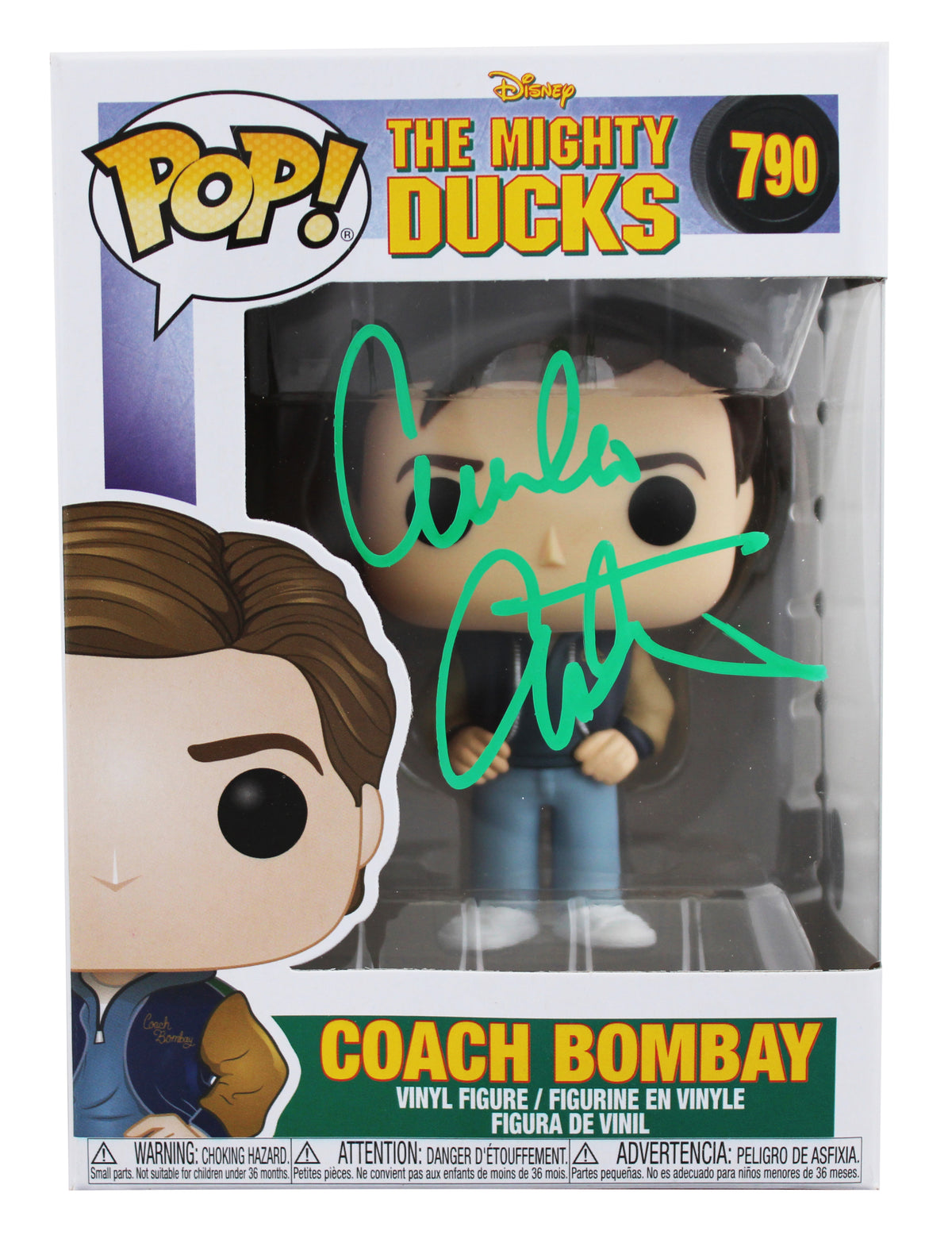 Emilio Estevez The Mighty Ducks Signed #790 Funko Pop Vinyl Figure BAS Witnessed