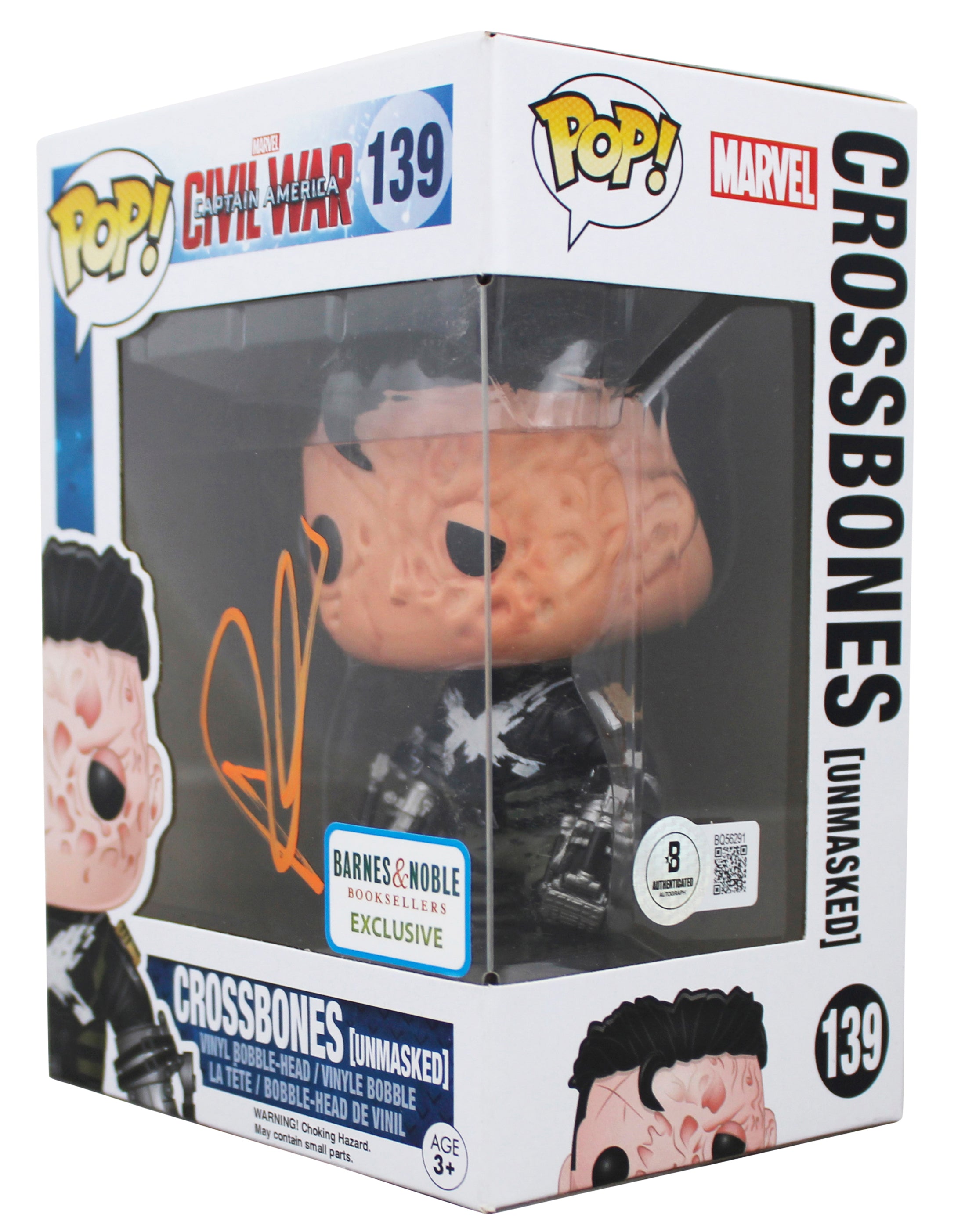 Frank Grillo Captain America Civil War Signed #139 Funko Pop Figure BAS #BQ56291