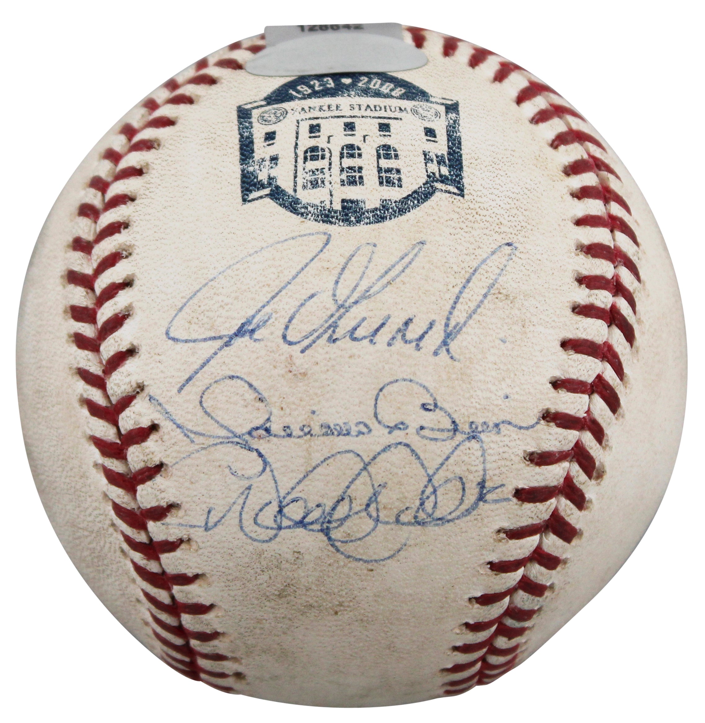 Yankees (3) Jeter, Rivera & Girardi Authentic Signed Game Used Baseball Steiner