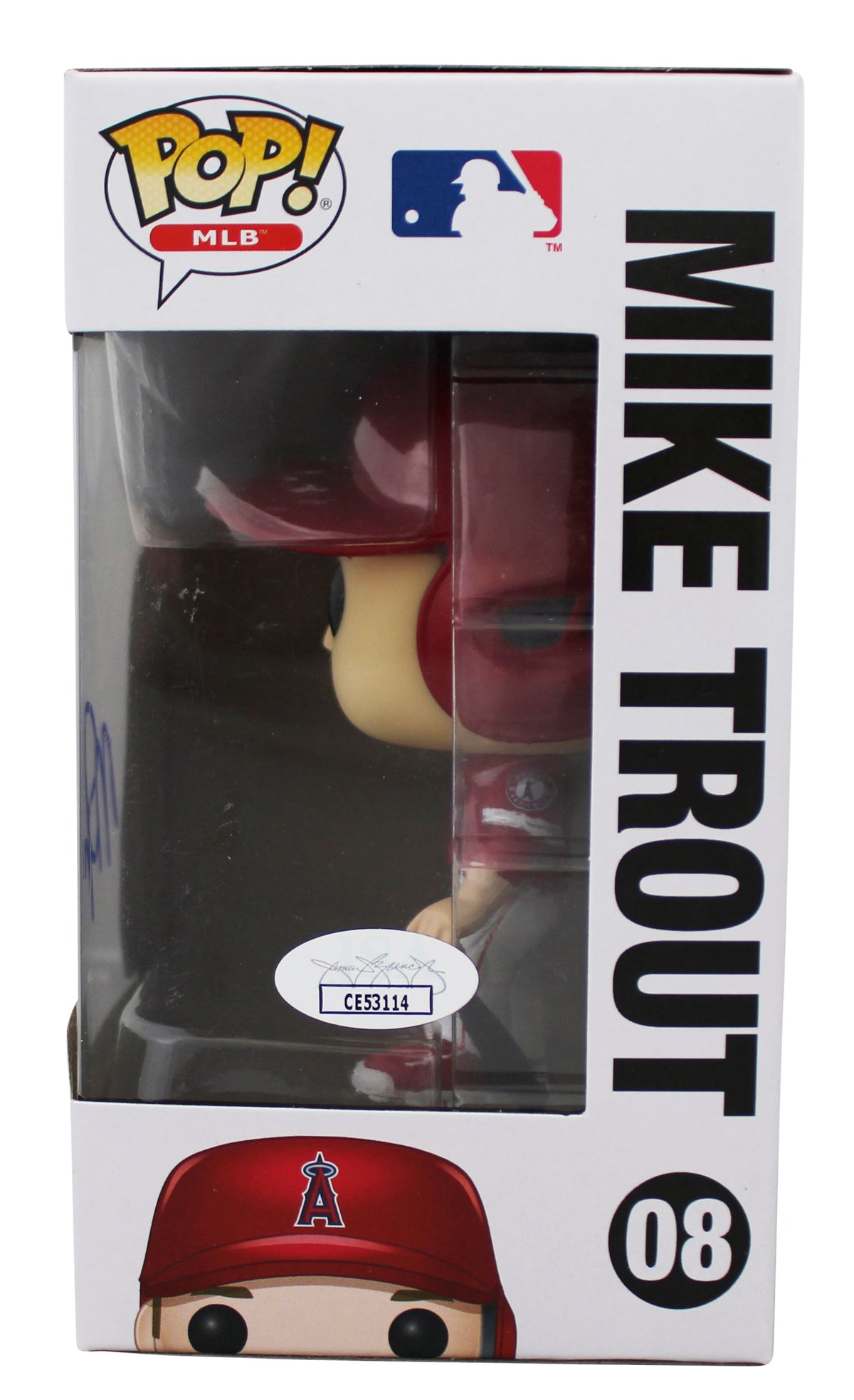 Angels Mike Trout Authentic Signed #08 Funko Pop Vinyl Figure JSA #CE53114