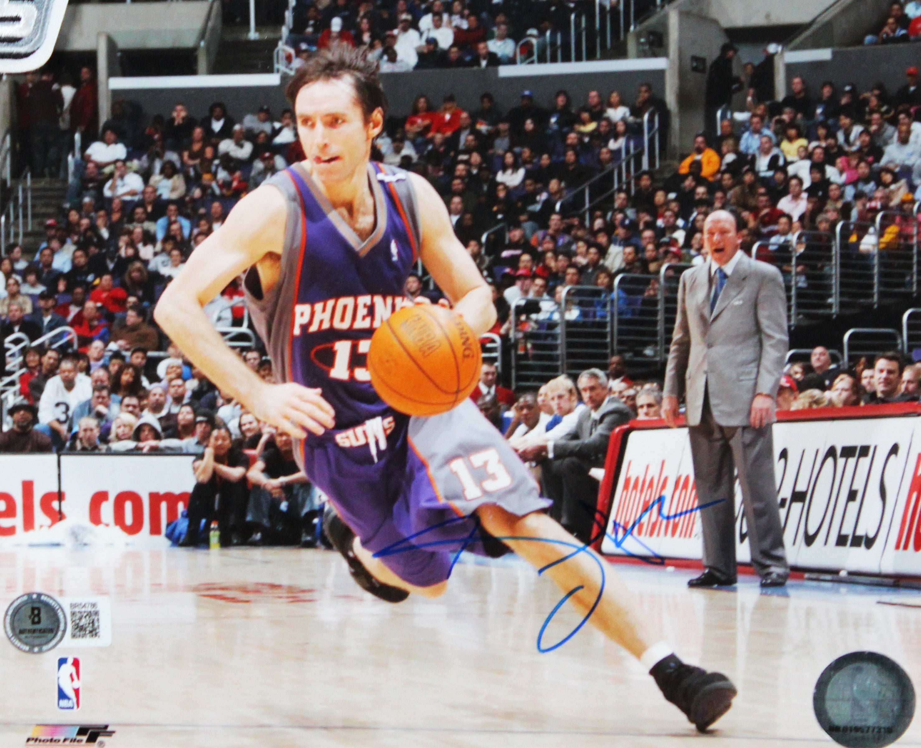 Suns Steve Nash Authentic Signed 8x10 Framed Photo Autographed BAS #BR54786