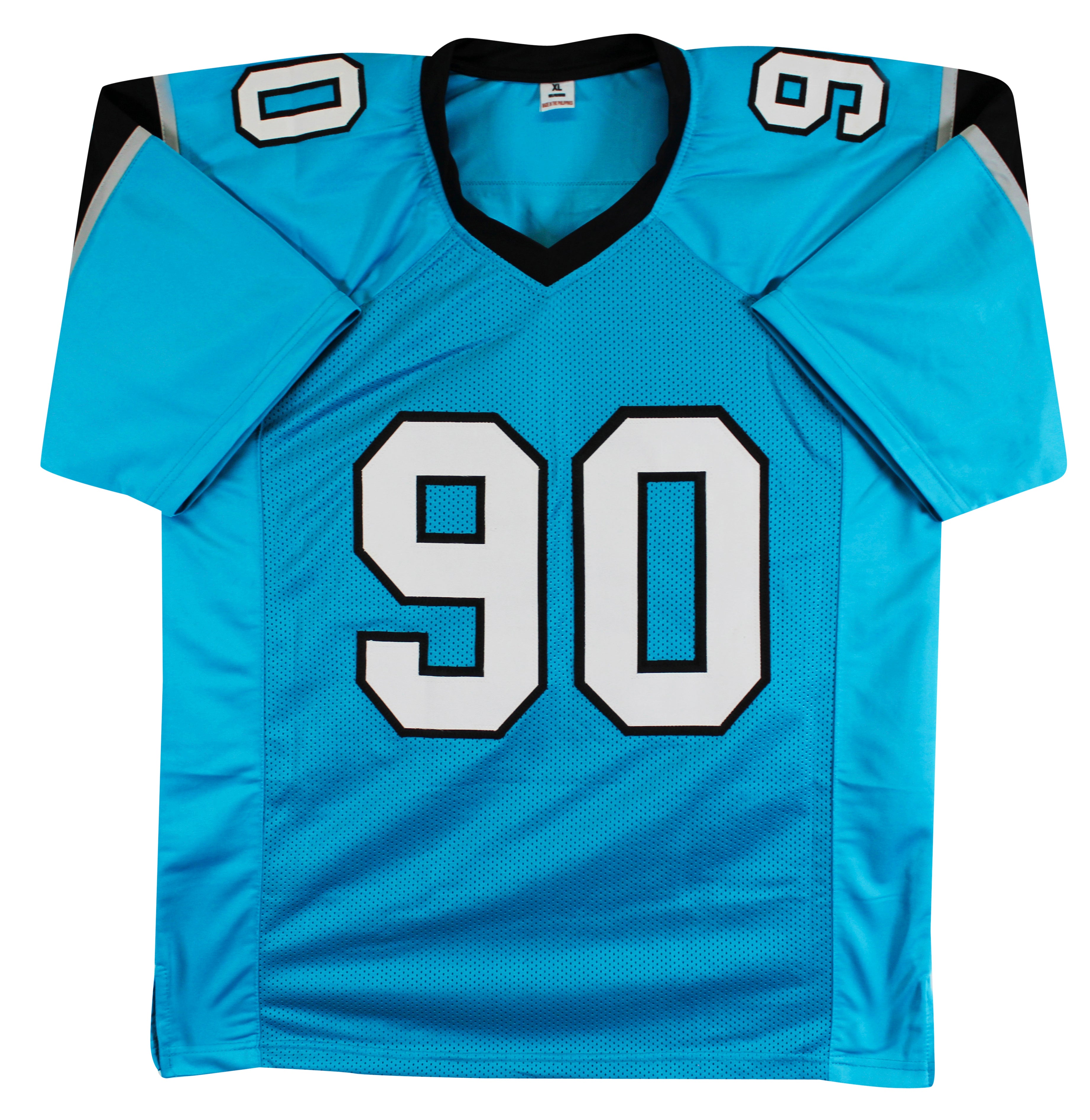 Julius Peppers "HOF 2024" Authentic Signed Teal Pro Style Jersey BAS Witnessed