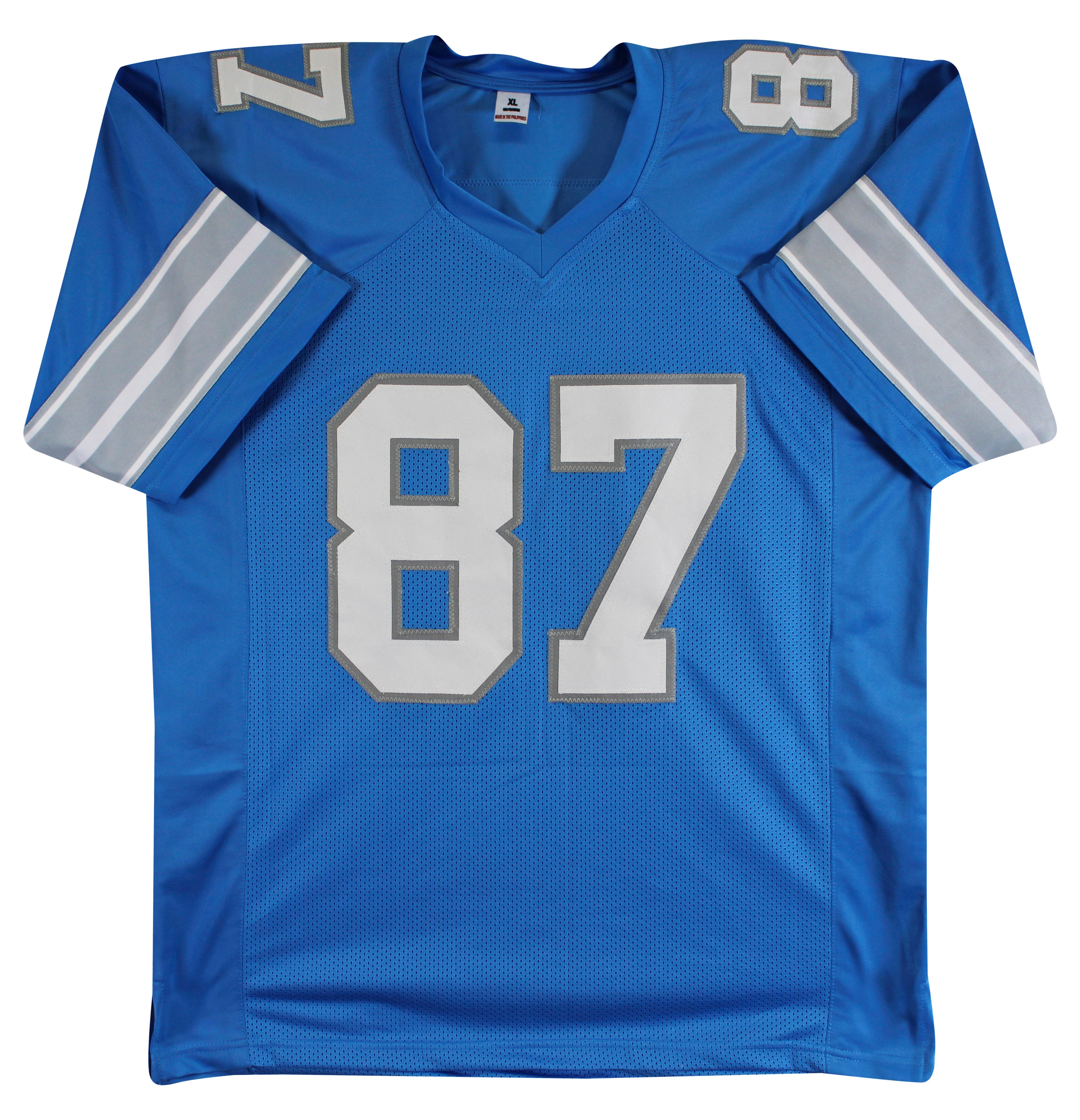 Sam Laporta Authentic Signed Blue Pro Style Jersey Autographed BAS Witnessed 3